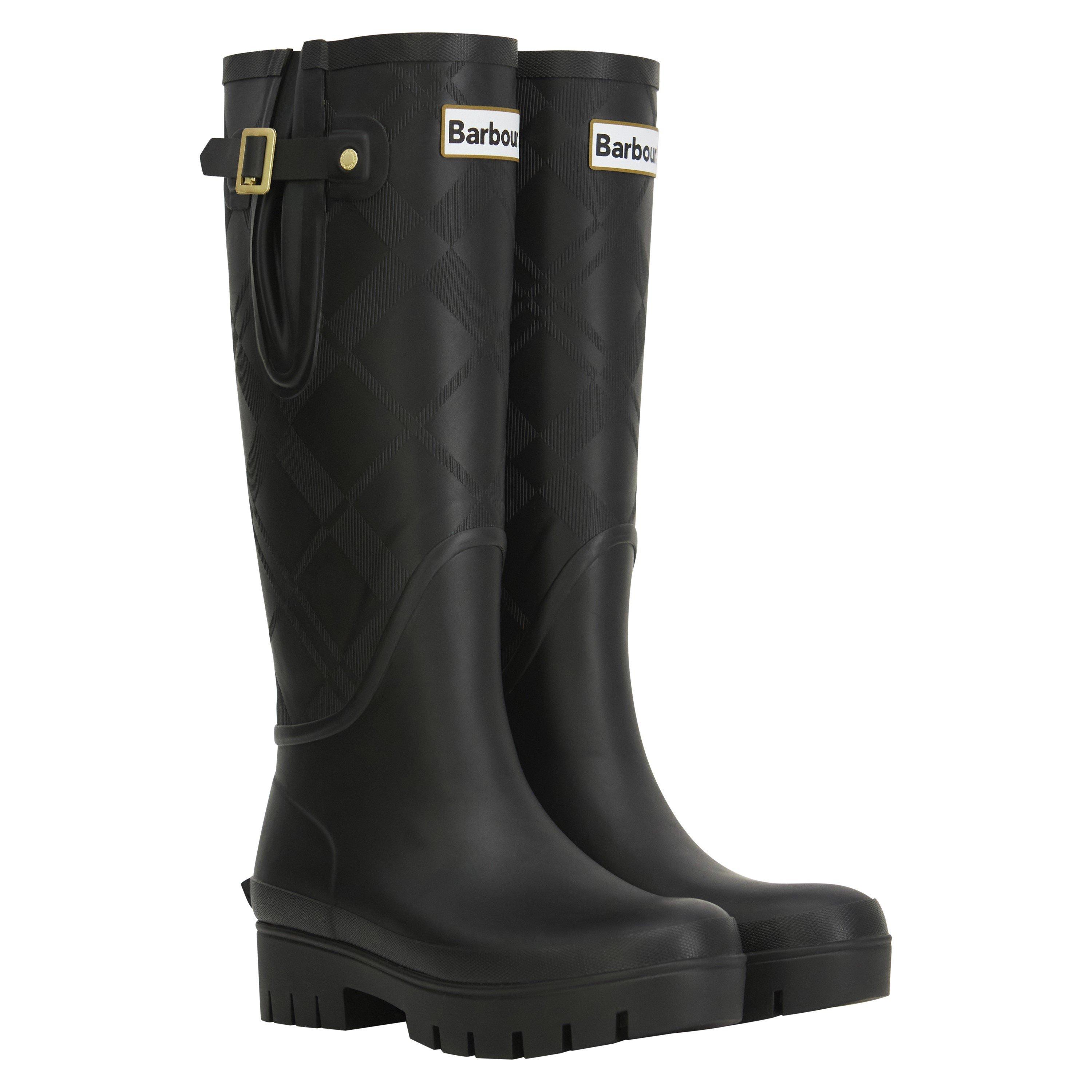 Black - Barbour - Women's Leighton Tall Wellies - 8