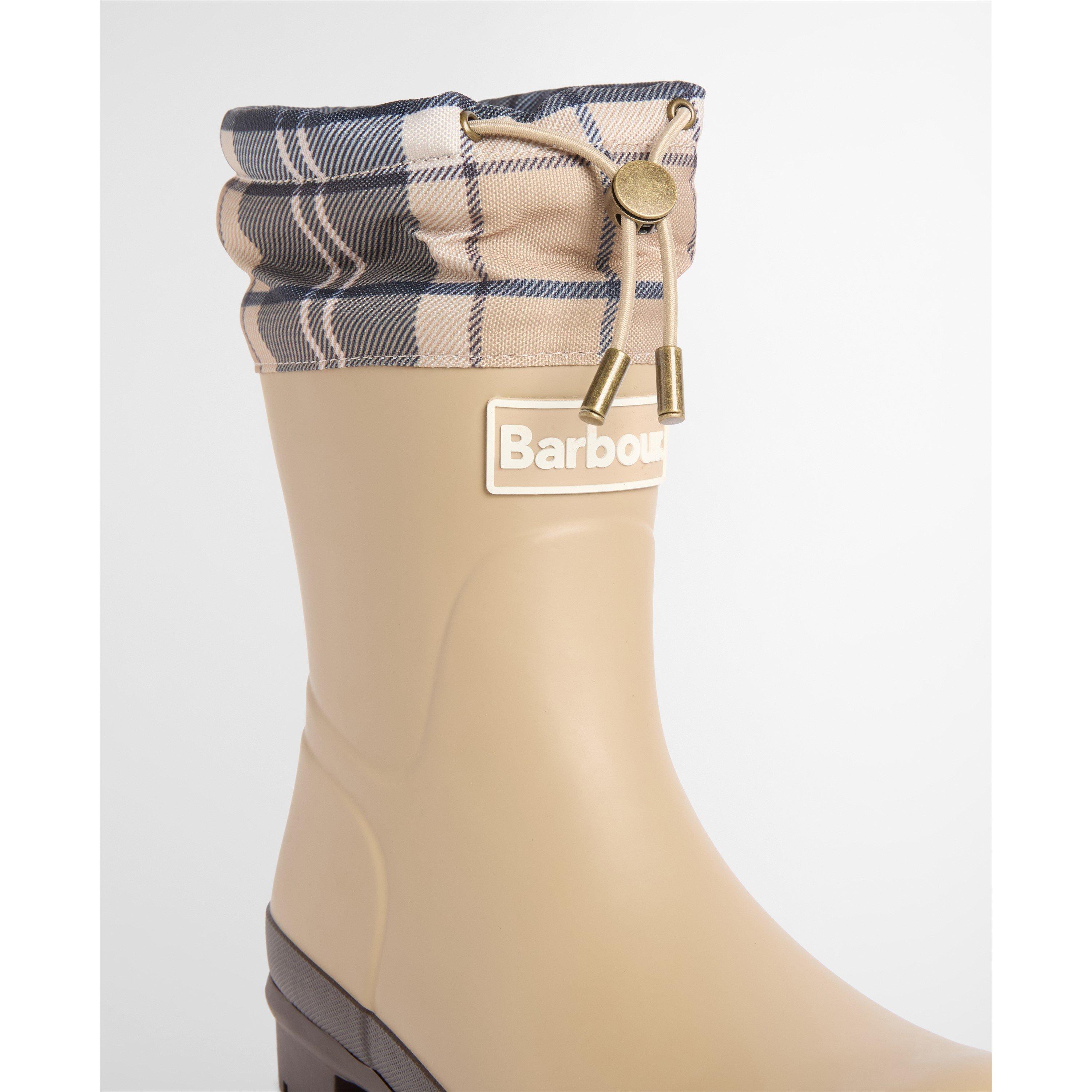 Beige/Birchwood - Barbour - Women's Mowbray Mid Mid-Height Waterproof Wellies - 5