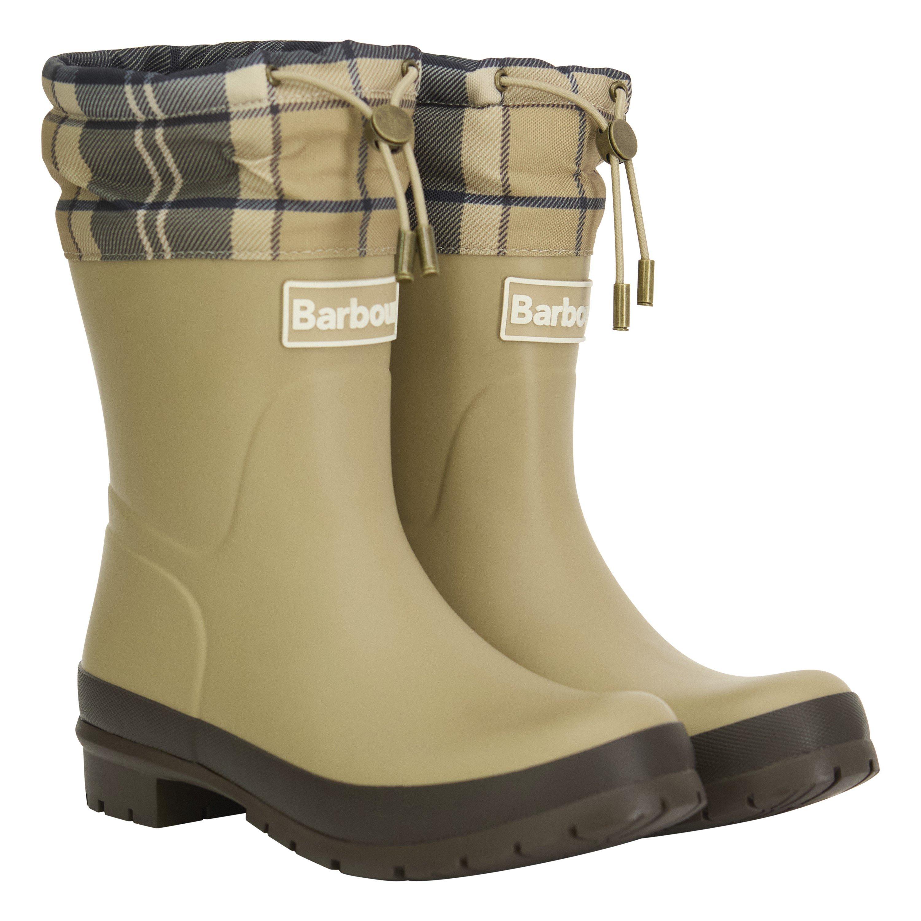 Beige/Birchwood - Barbour - Women's Mowbray Mid Mid-Height Waterproof Wellies - 8