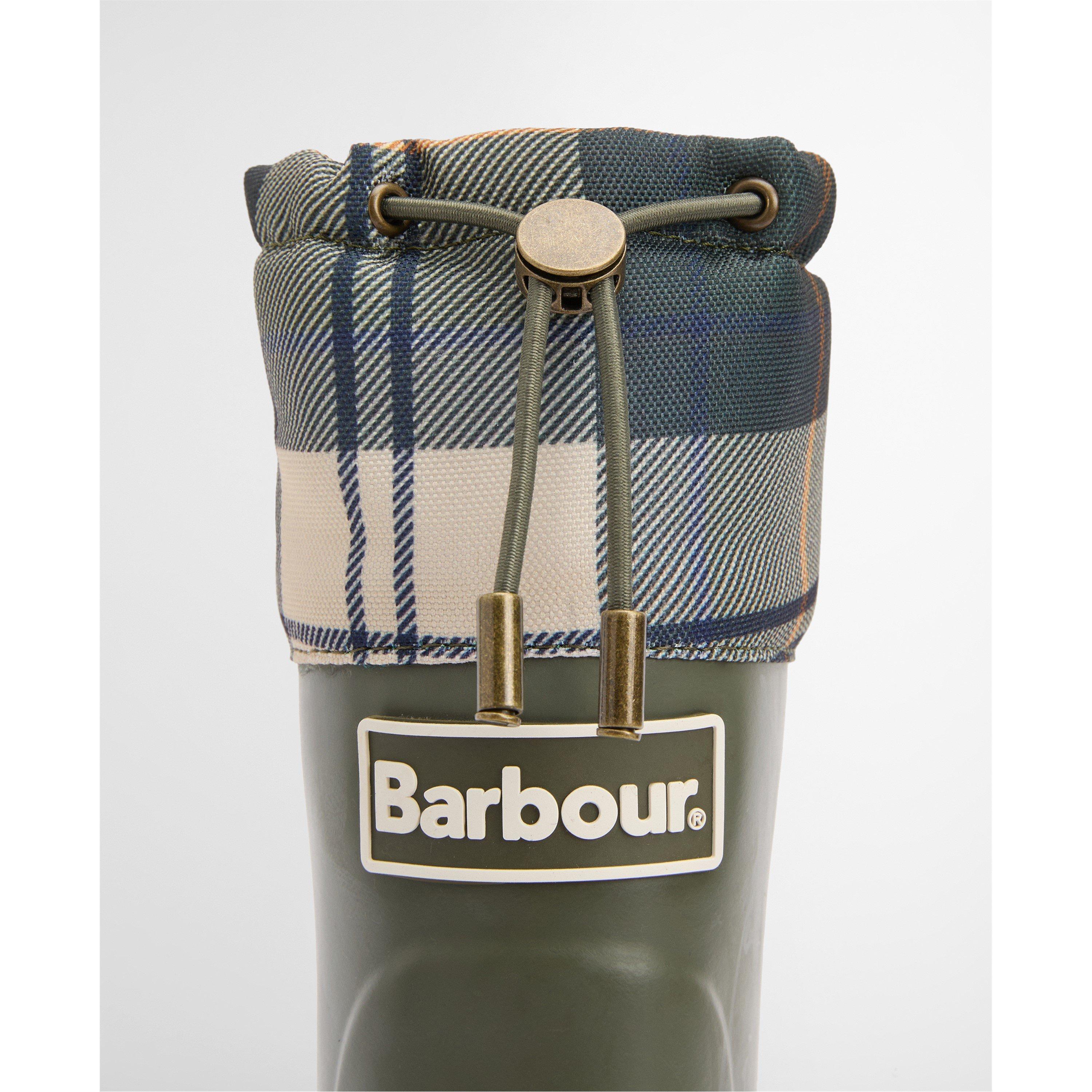 Olive/An Tartan - Barbour - Women's Mowbray Mid Mid-Height Waterproof Wellies - 7