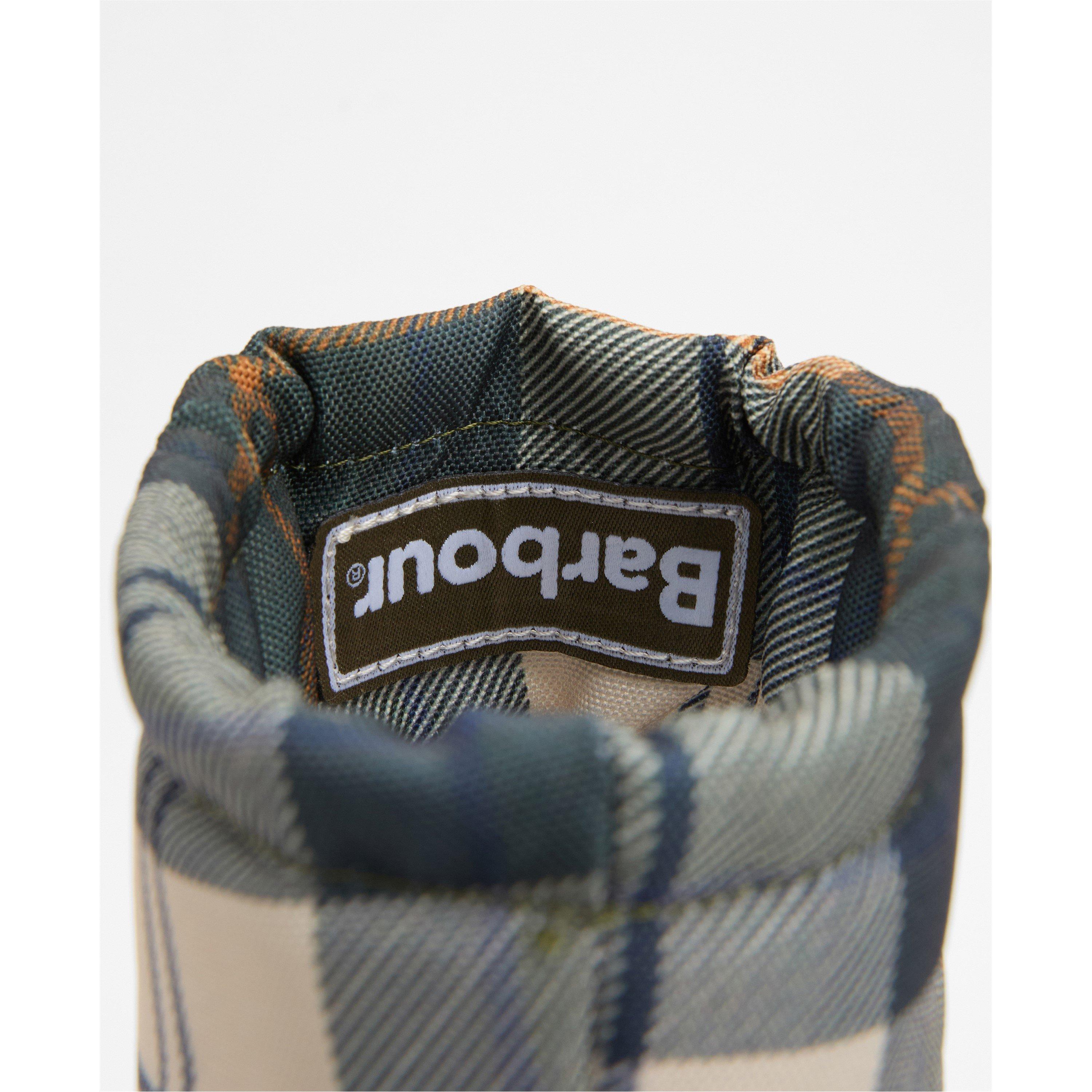 Olive/An Tartan - Barbour - Women's Mowbray Mid Mid-Height Waterproof Wellies - 8