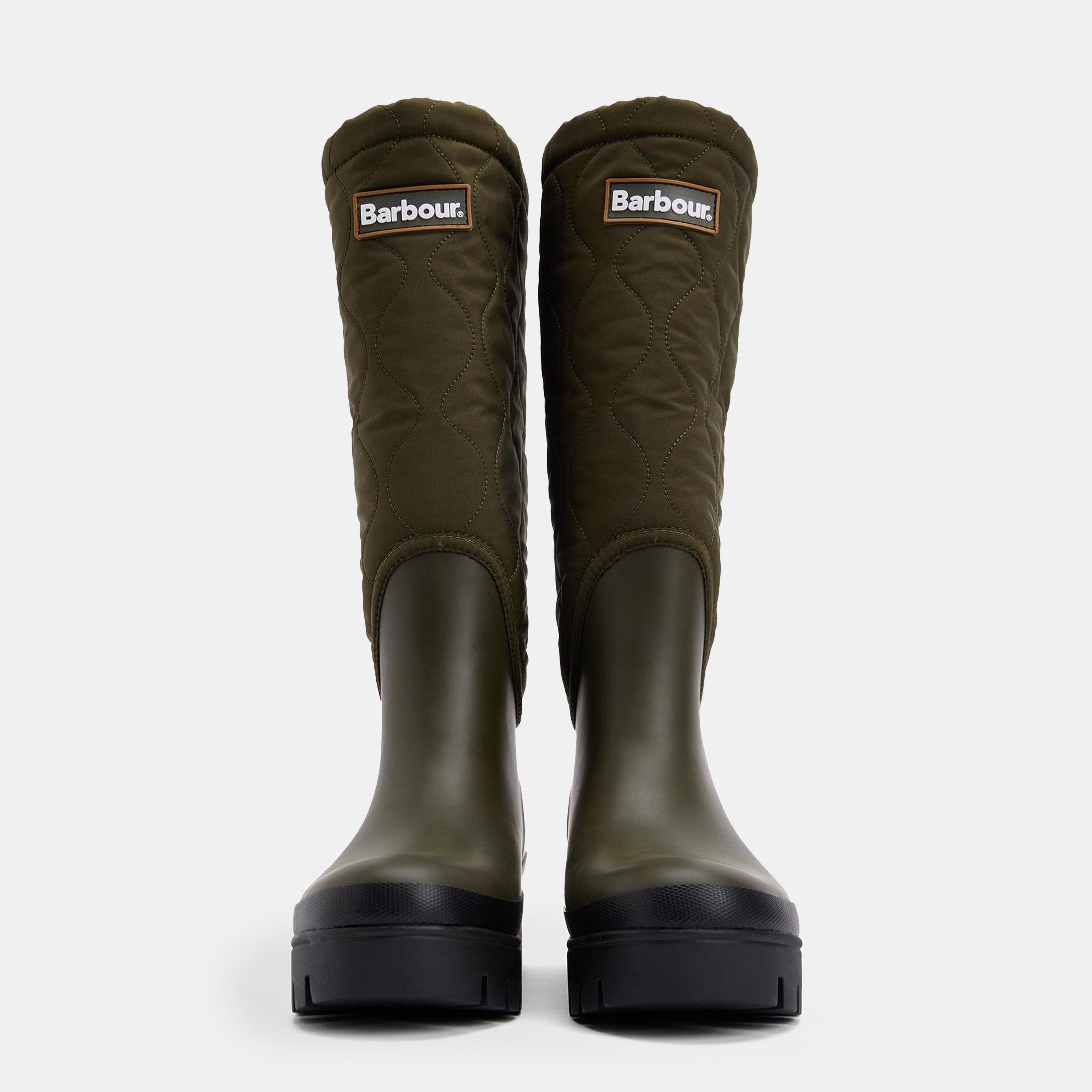Olive/Black - Barbour - Women's Marnie Tall Wellies - 3