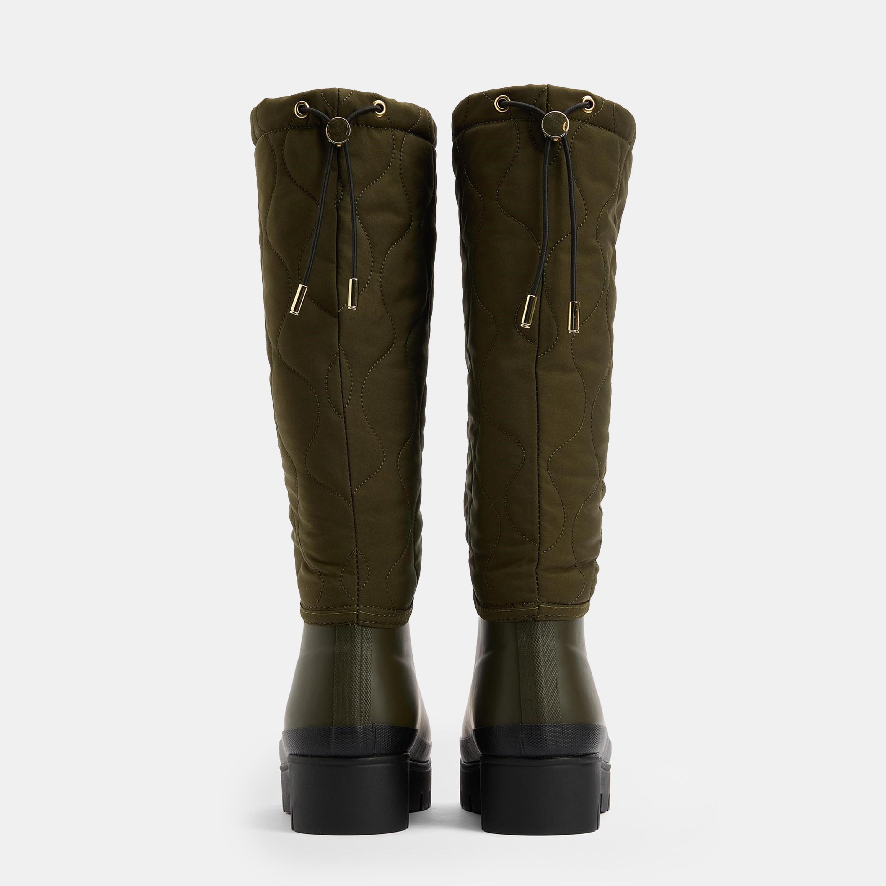 Olive/Black - Barbour - Women's Marnie Tall Wellies - 8