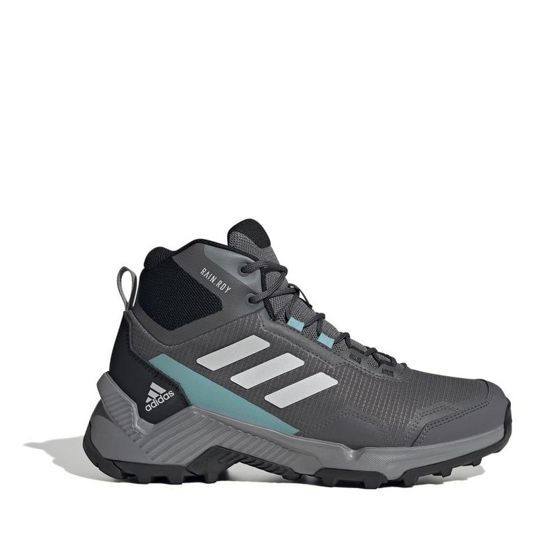 Gris/Menthe - adidas - Eastrail 2.0 Mid RAIN.RDY Hiking Shoes Womens - 1