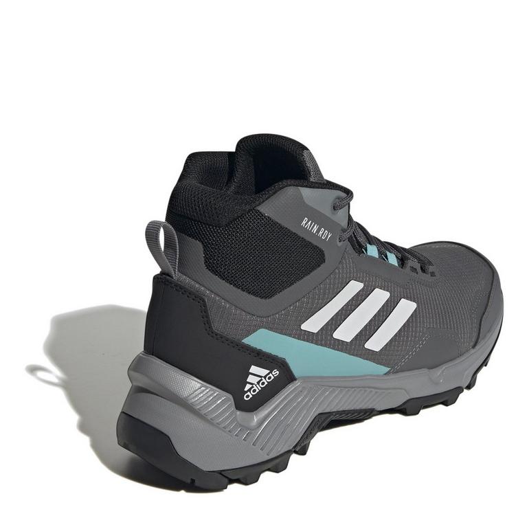Gris/Menthe - adidas - Eastrail 2.0 Mid RAIN.RDY Hiking Shoes Womens - 4