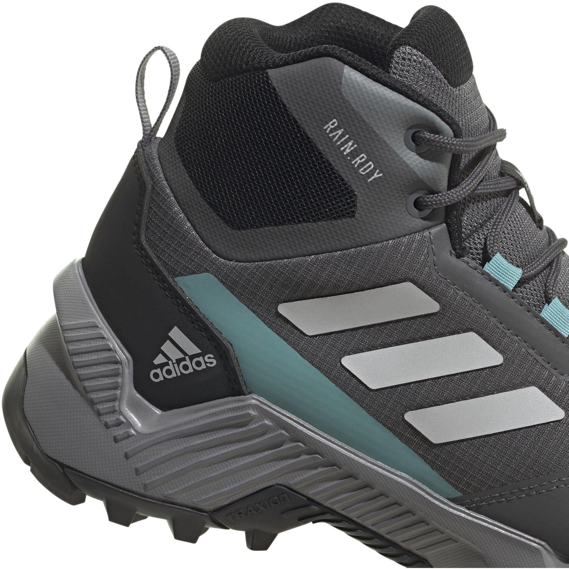 Grigio/Menta - adidas - Eastrail 2.0 Mid RAIN.RDY Hiking Shoes Womens - 8