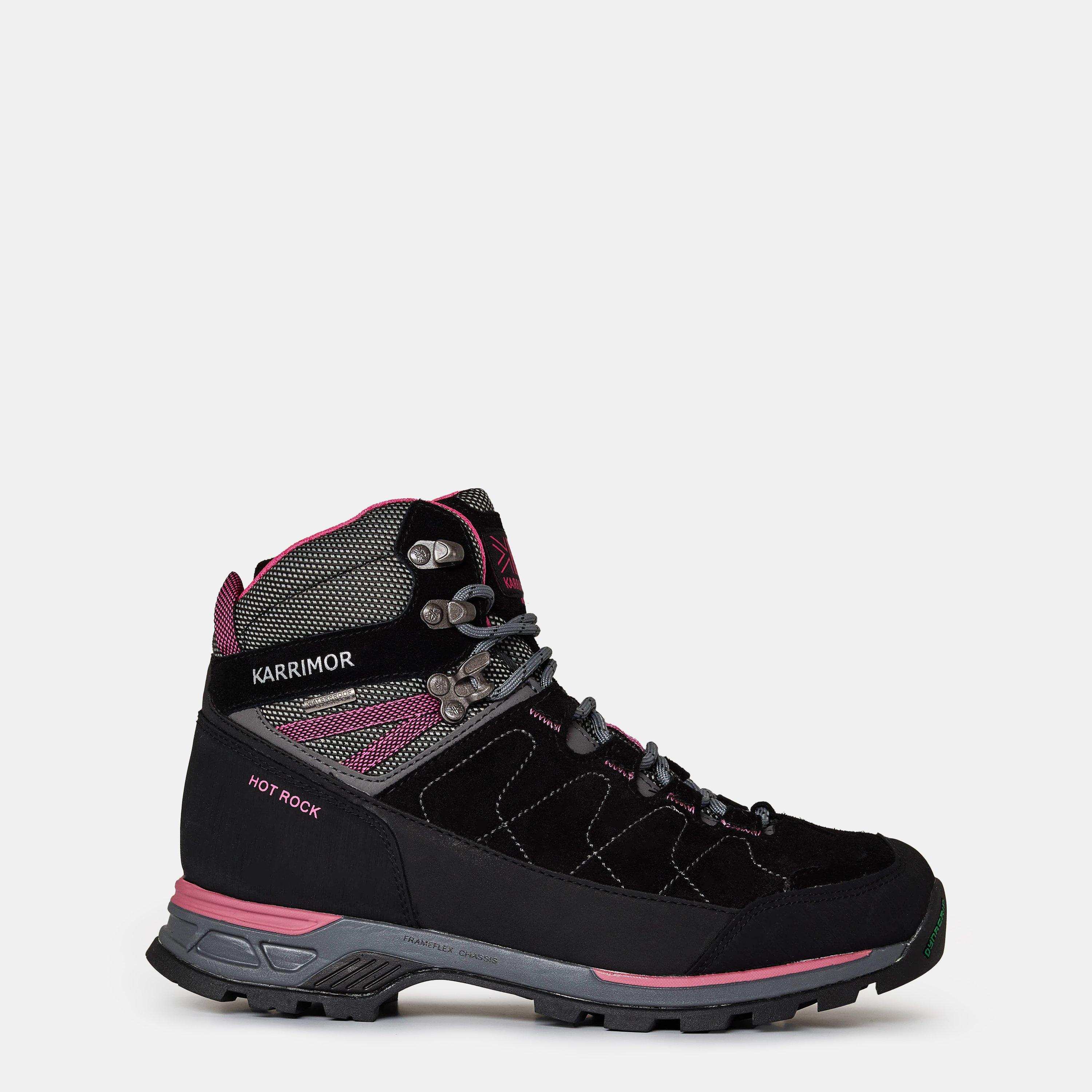 Black/Pink - Karrimor - Hot Rock Waterproof Walking Boots Womens - 1