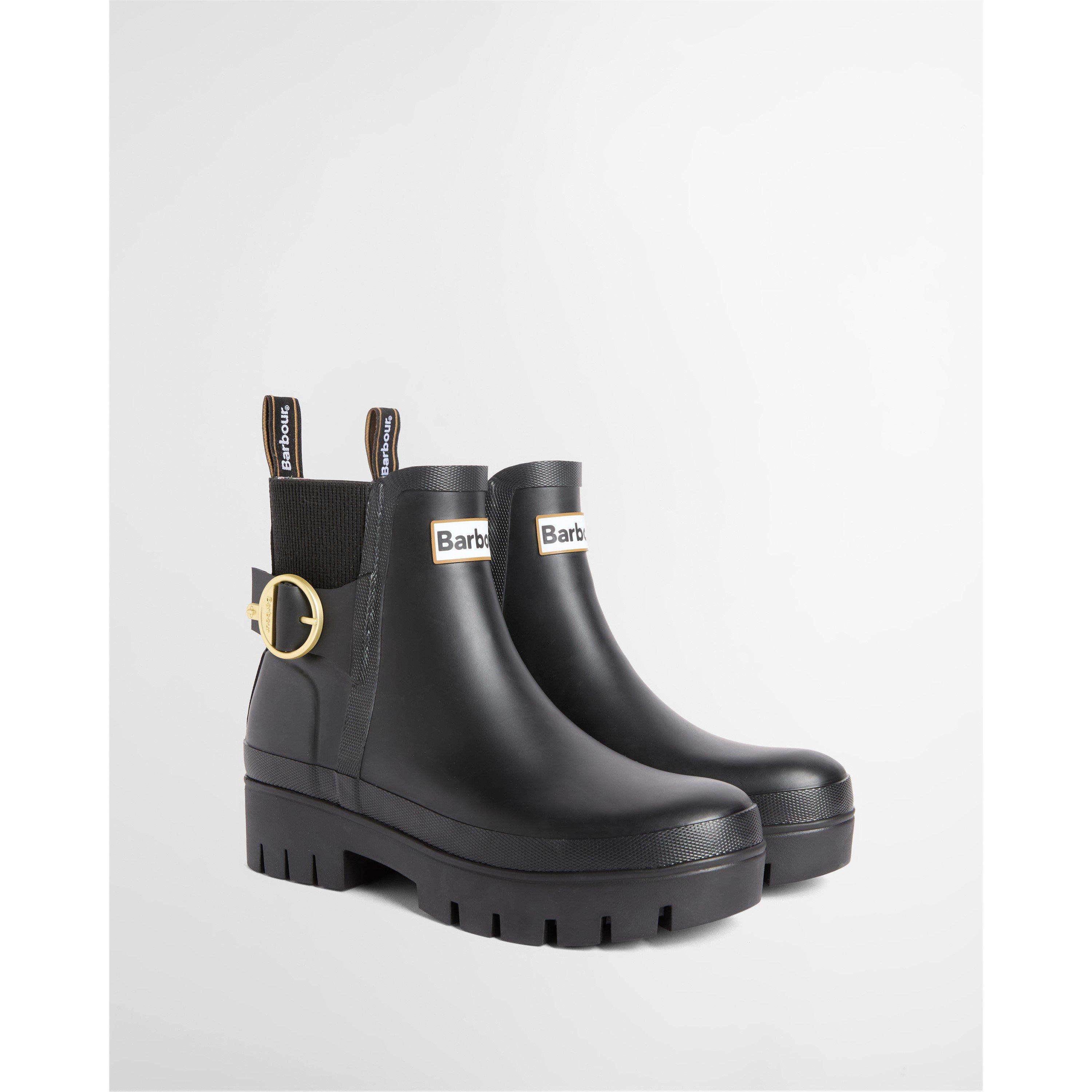Black - Barbour - Women's Hepburn Waterproof Wellingtons - 5