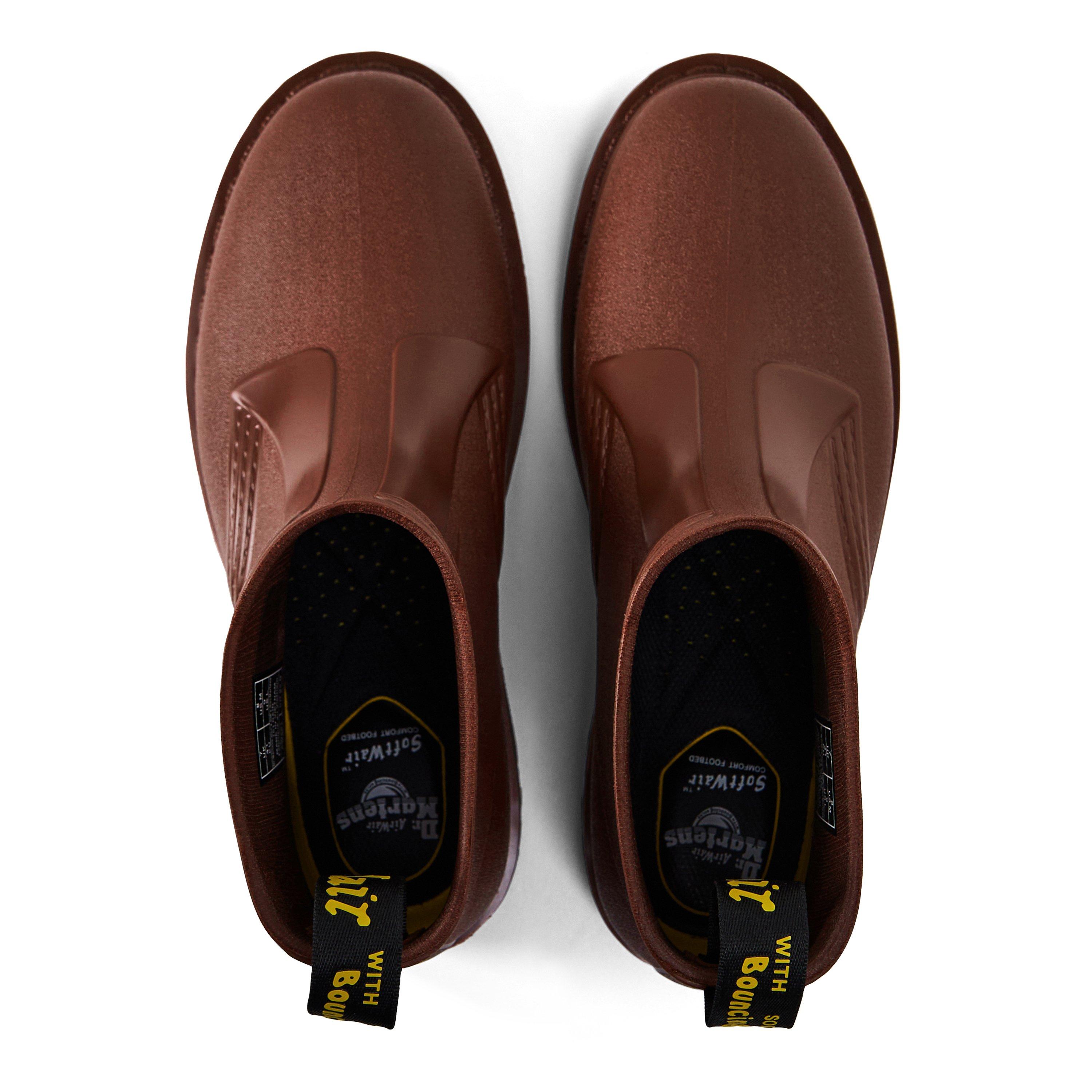 Cherry Red PVC - Dr Martens - Women's 101 Rain Low Wellingtons - 4
