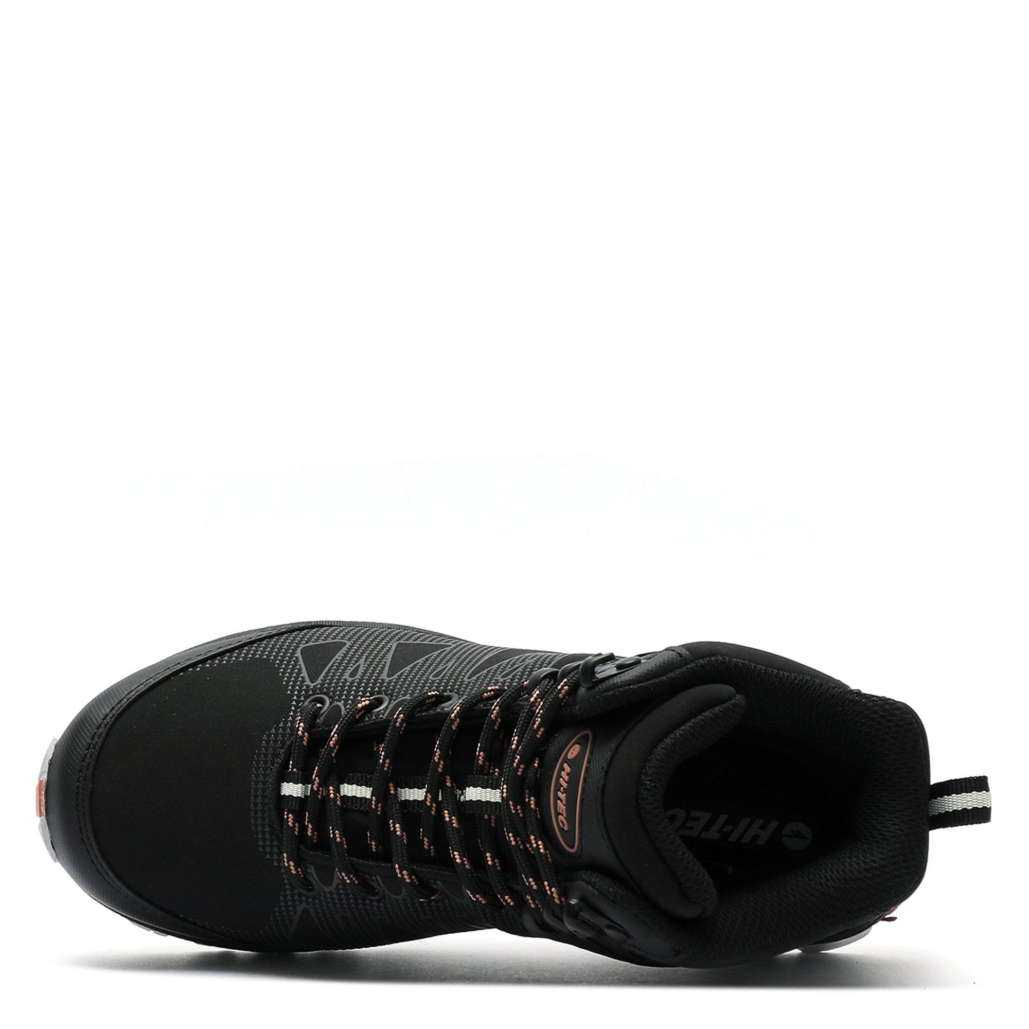 Black/Cork - Hi Tec - Raven Mid Waterproof Walking Boots Womens - 3