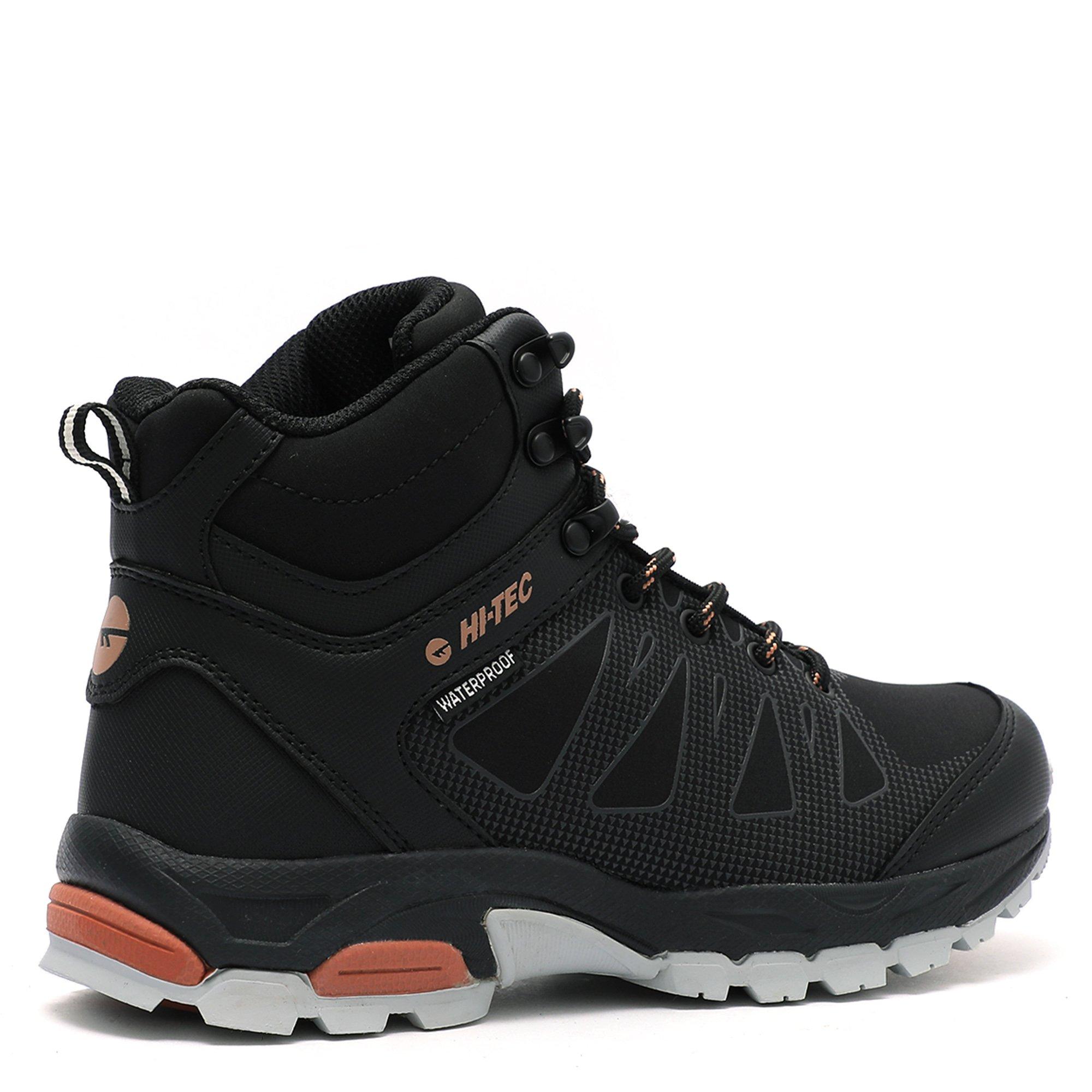 Black/Cork - Hi Tec - Raven Mid Waterproof Walking Boots Womens - 6