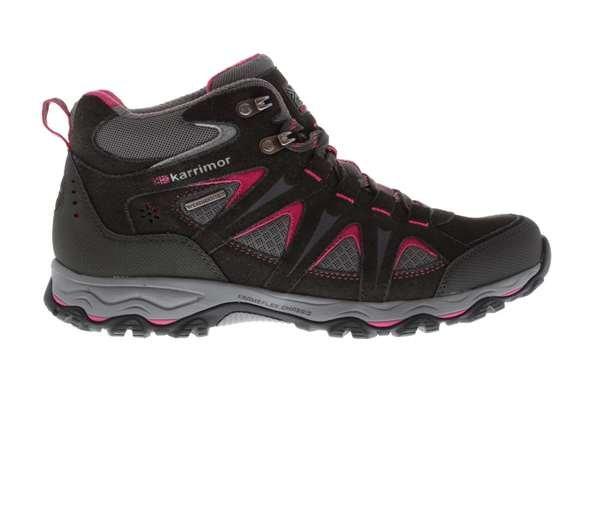 Karrimor Mount Mid Walking Boots Ladies Black Size UK 8 Karrimor Mount Mid Walking Boots Ladies Black Size UK 8