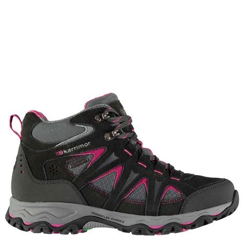 Black/Pink - Karrimor - Mount Mid Ladies Walking Boots - 1