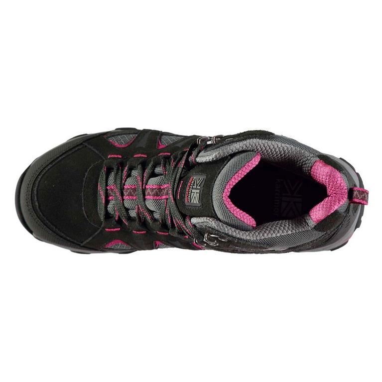 Negro/Rosa - Karrimor - Mount Mid Ladies Waterproof Walking Boots - 3