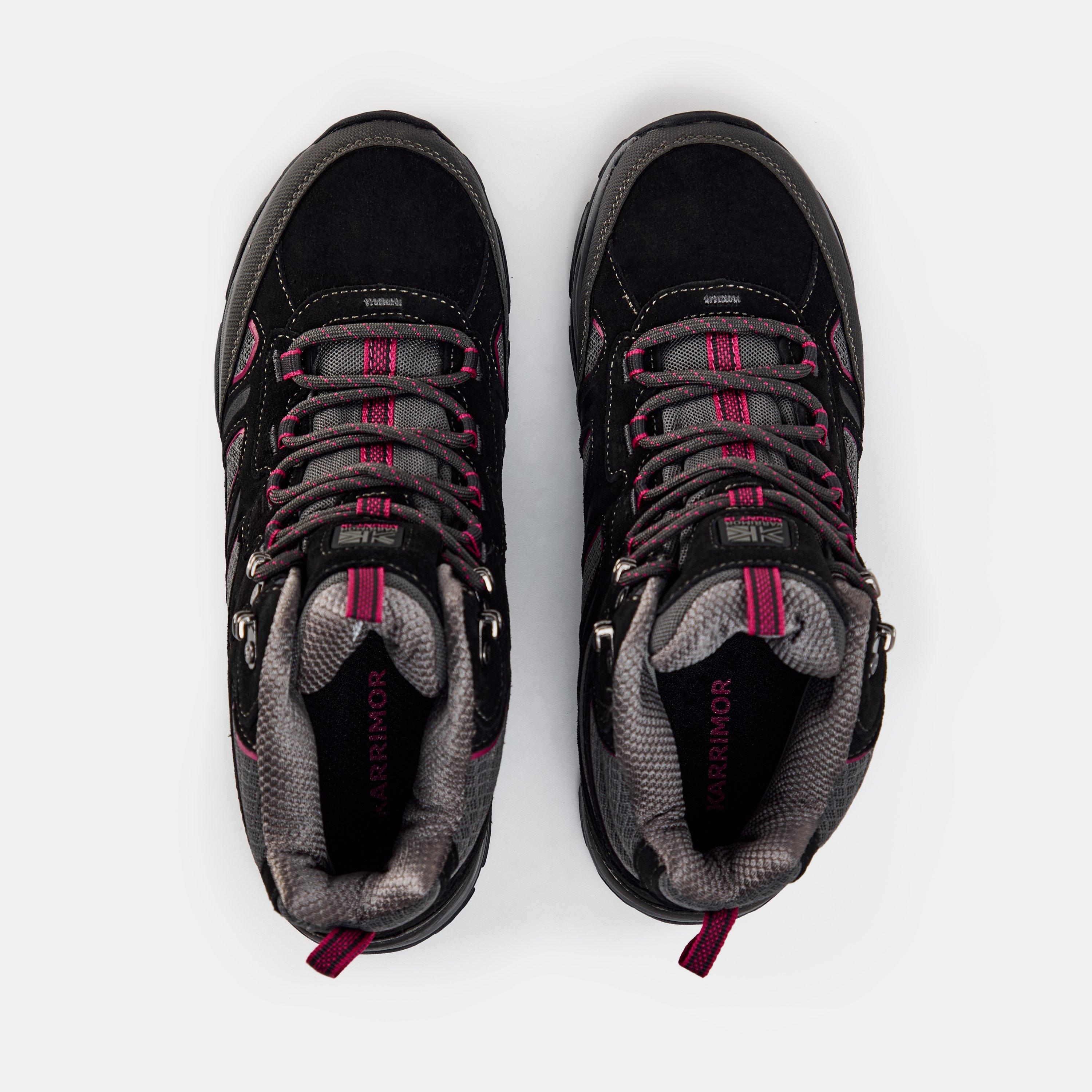 Black/Pink - Karrimor - Mount Waterproof Walking Boots Womens - 4