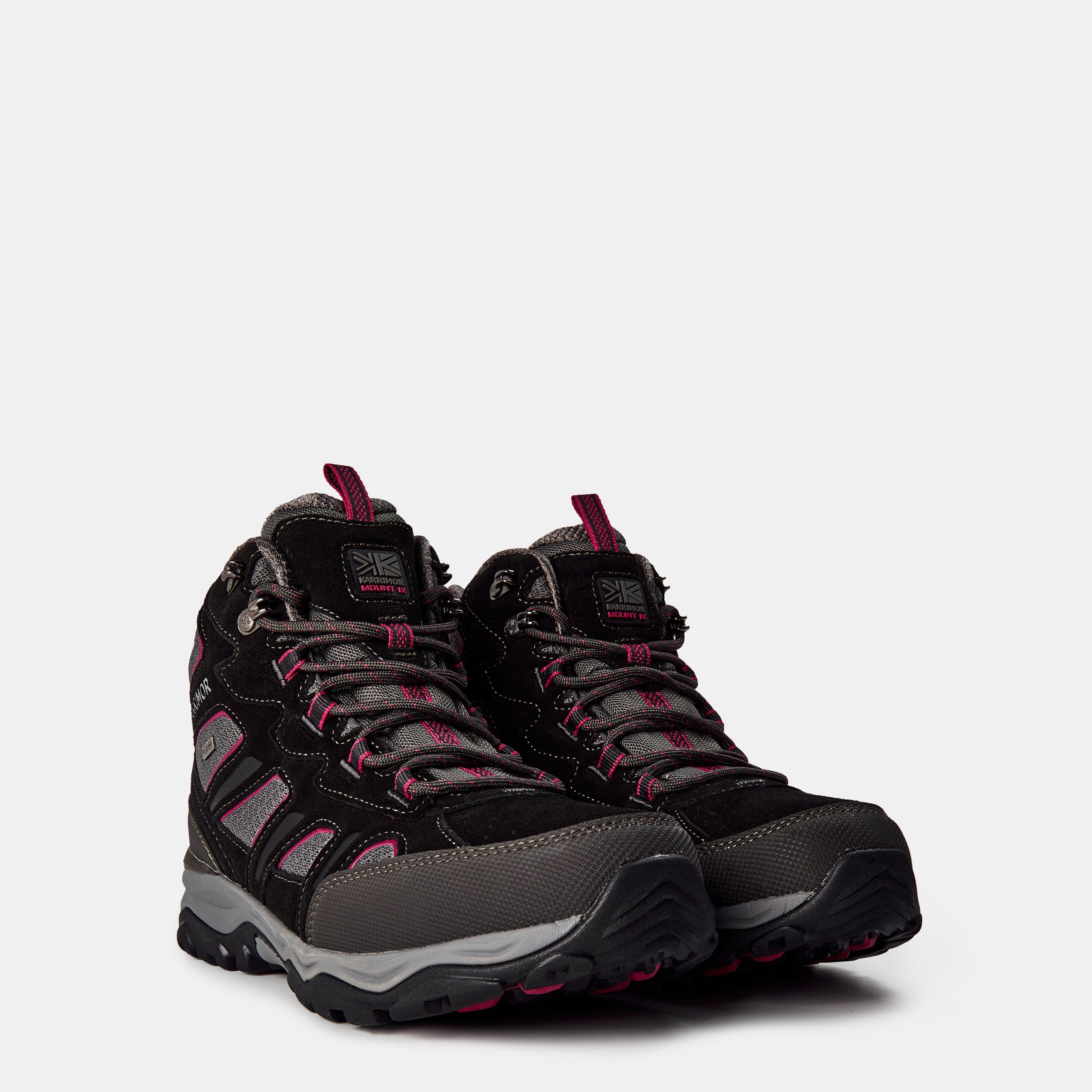 Black/Pink - Karrimor - Mount Waterproof Walking Boots Womens - 5
