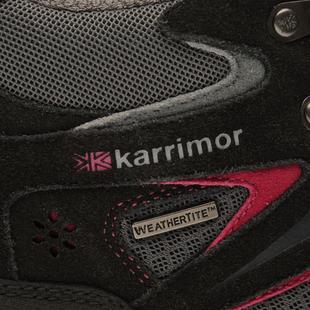 Black/Pink - Karrimor - Mount Mid Ladies Walking Boots - 5
