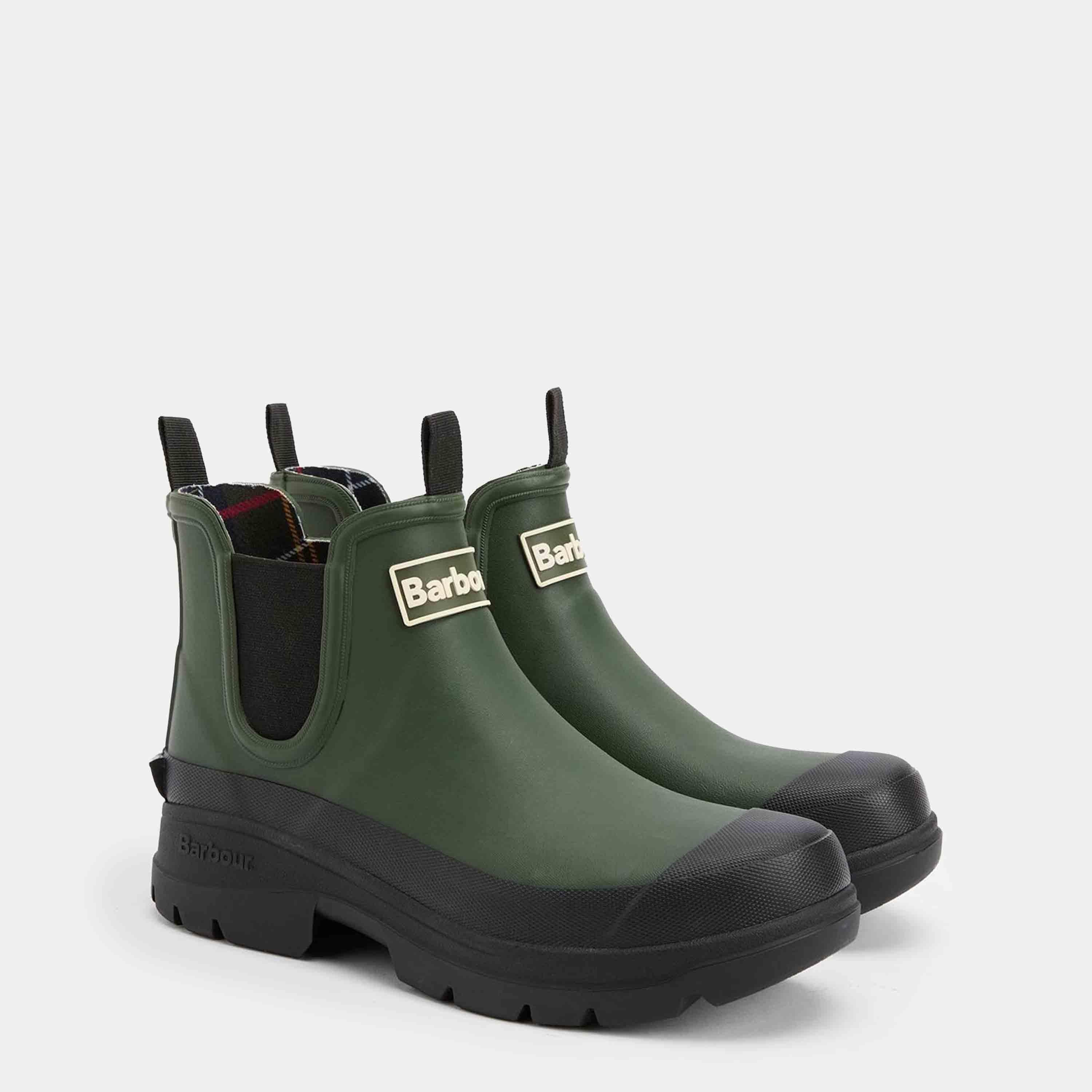 Olive/Black - Barbour - Nimbus Ankle Wellingtons - 2
