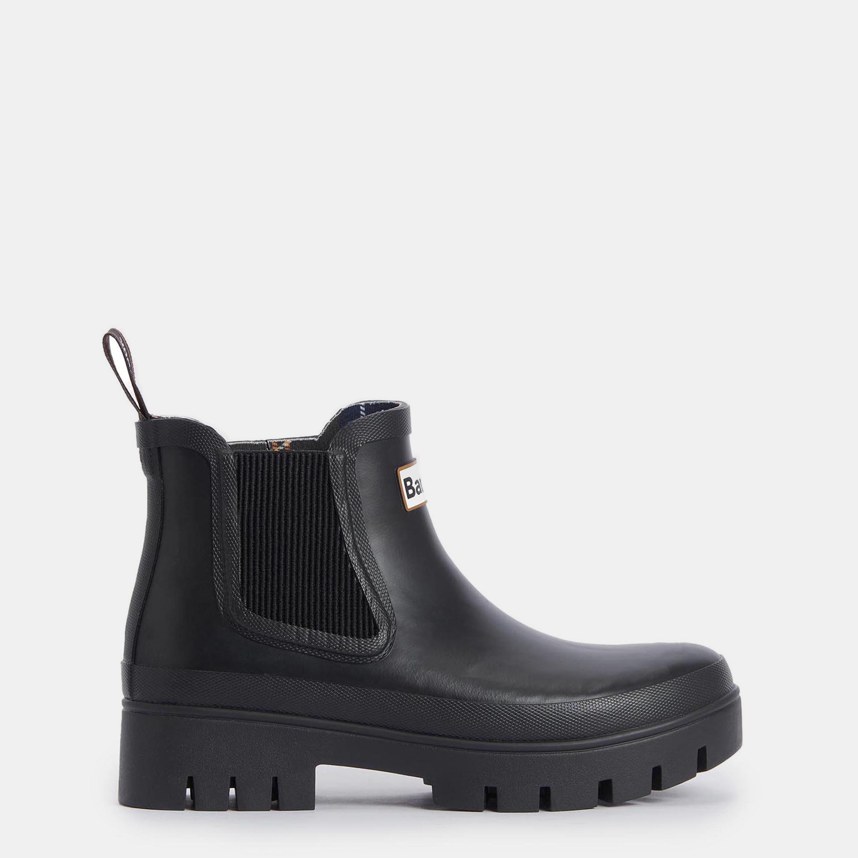 Black - Barbour - Halton Ankle Wellingtons - 1