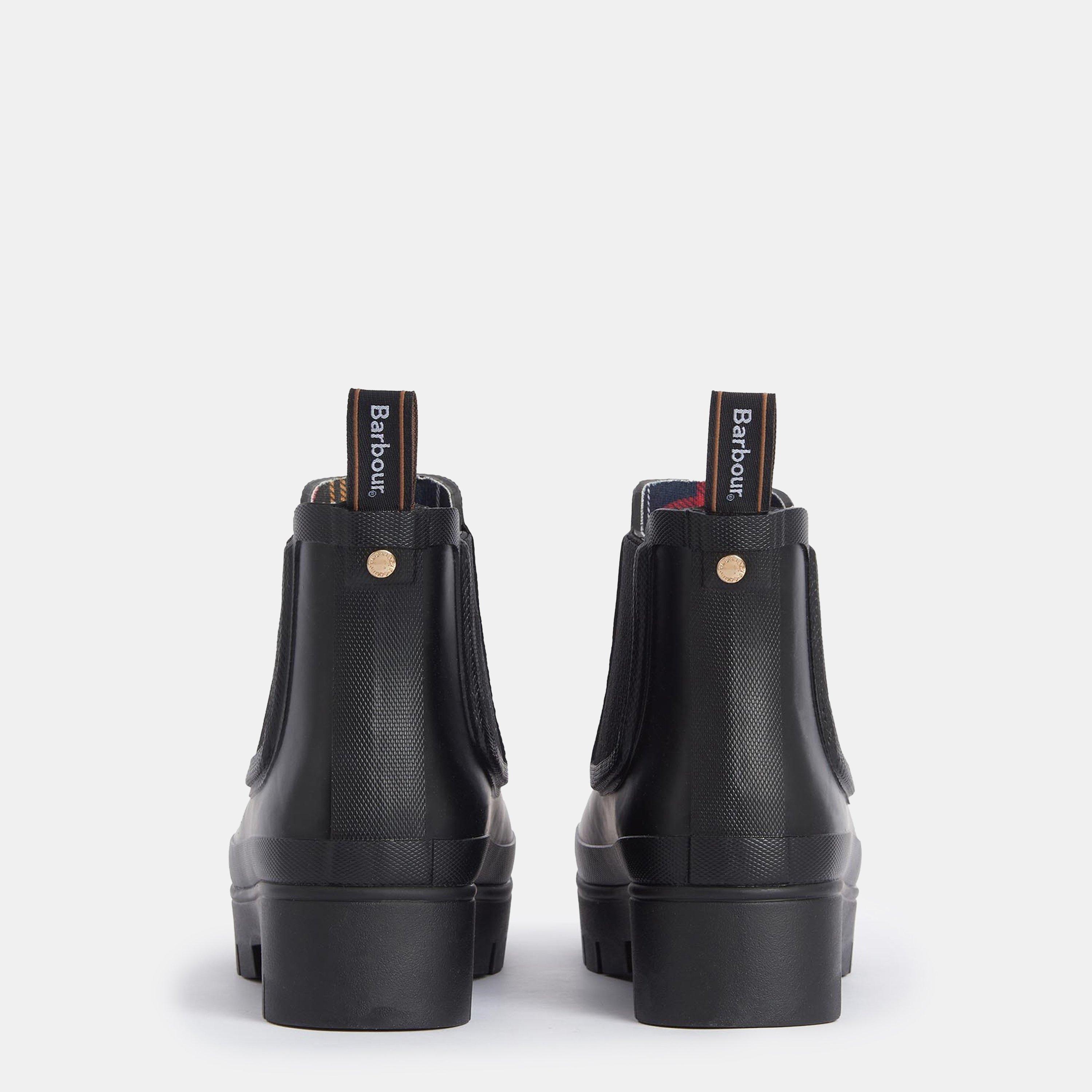 Black - Barbour - Halton Ankle Wellingtons - 4