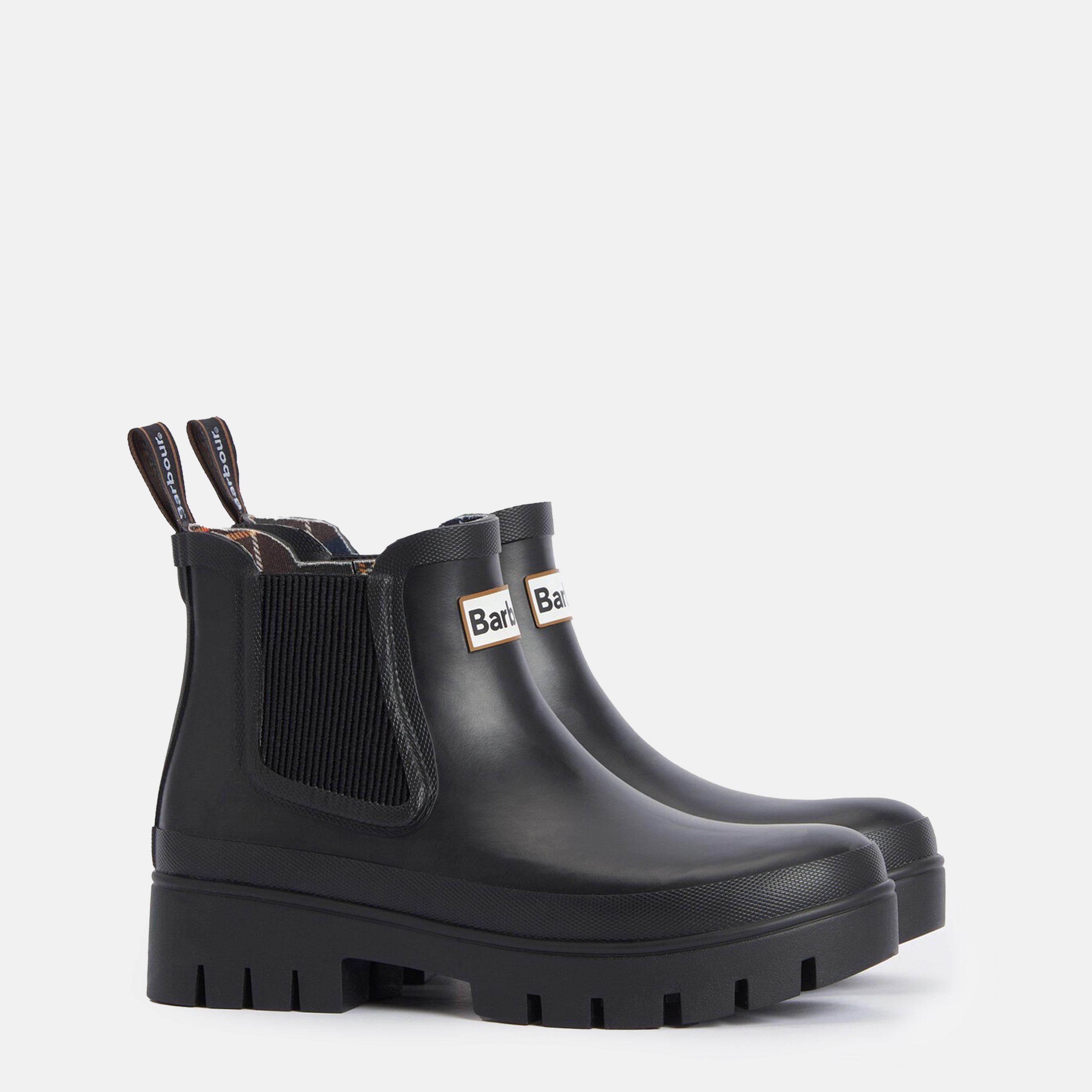 Black - Barbour - Halton Ankle Wellingtons - 2