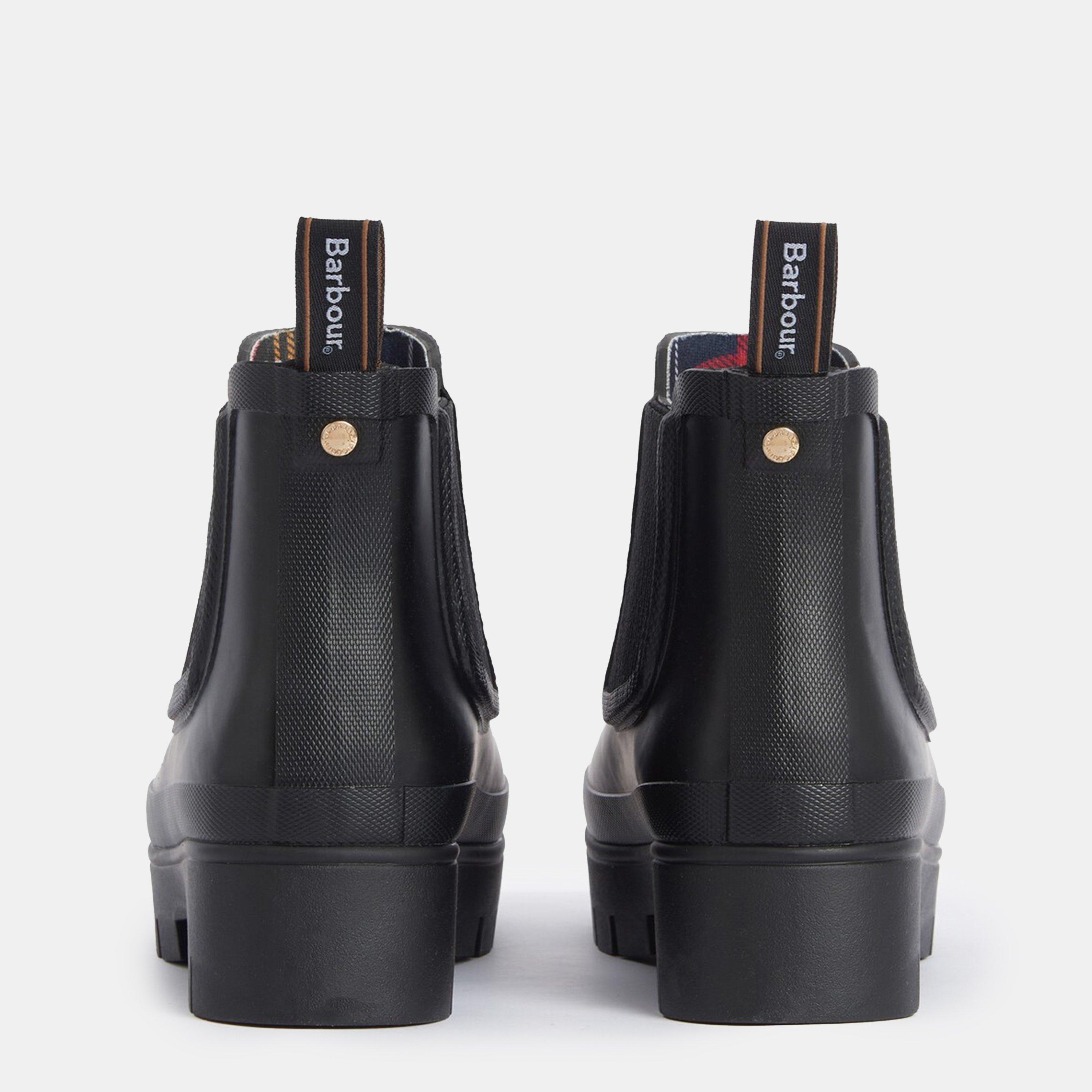 Black - Barbour - Halton Ankle Wellingtons - 4