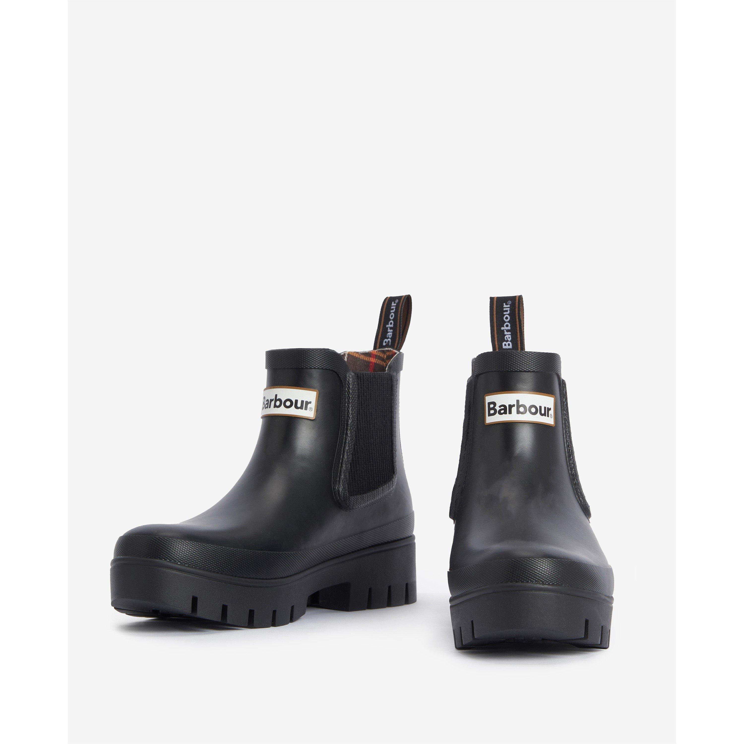 Black - Barbour - Halton Ankle Wellingtons - 3