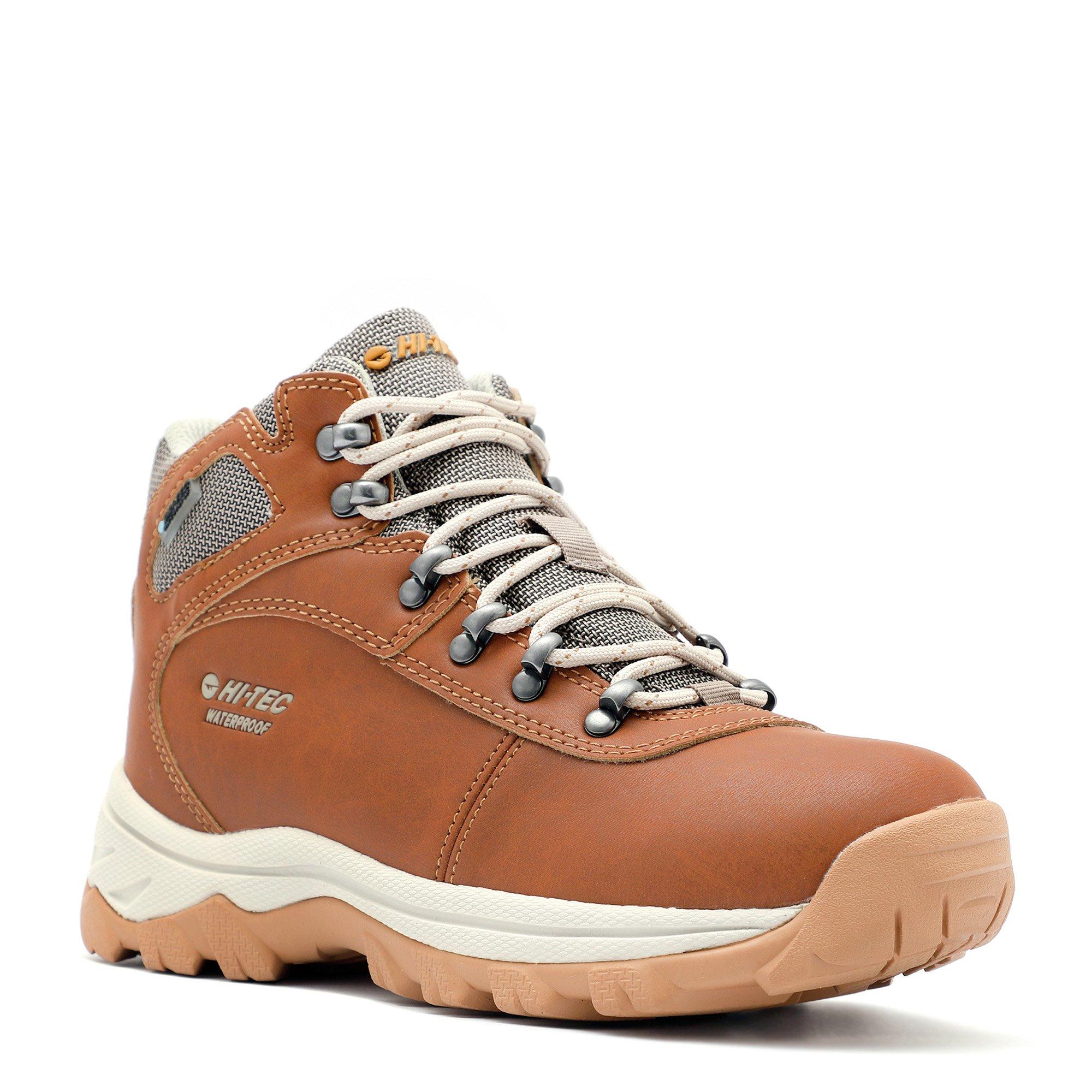 Cognac/Dun/Wht - Hi Tec - Altitude Basecamp Lite WP Womens Walking Boots - 5