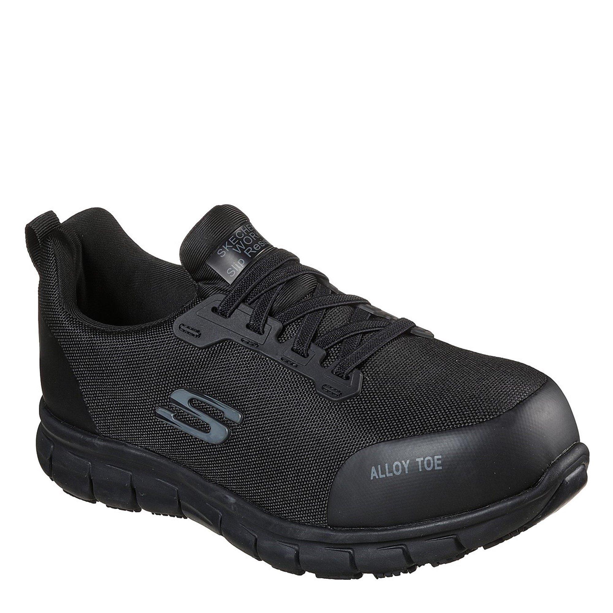 Zwart - Skechers - Jixie Alloy Toe Work Trainers Ladies - 3