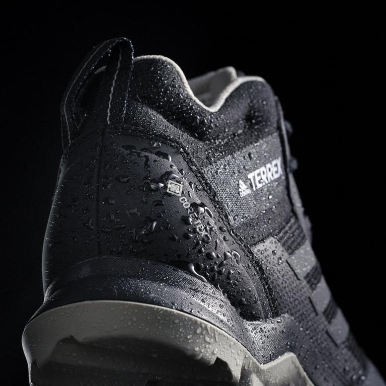 Noir/Gris - adidas - Terrex AX3 Mid Gore-TEX Womens Walking Boots - 12