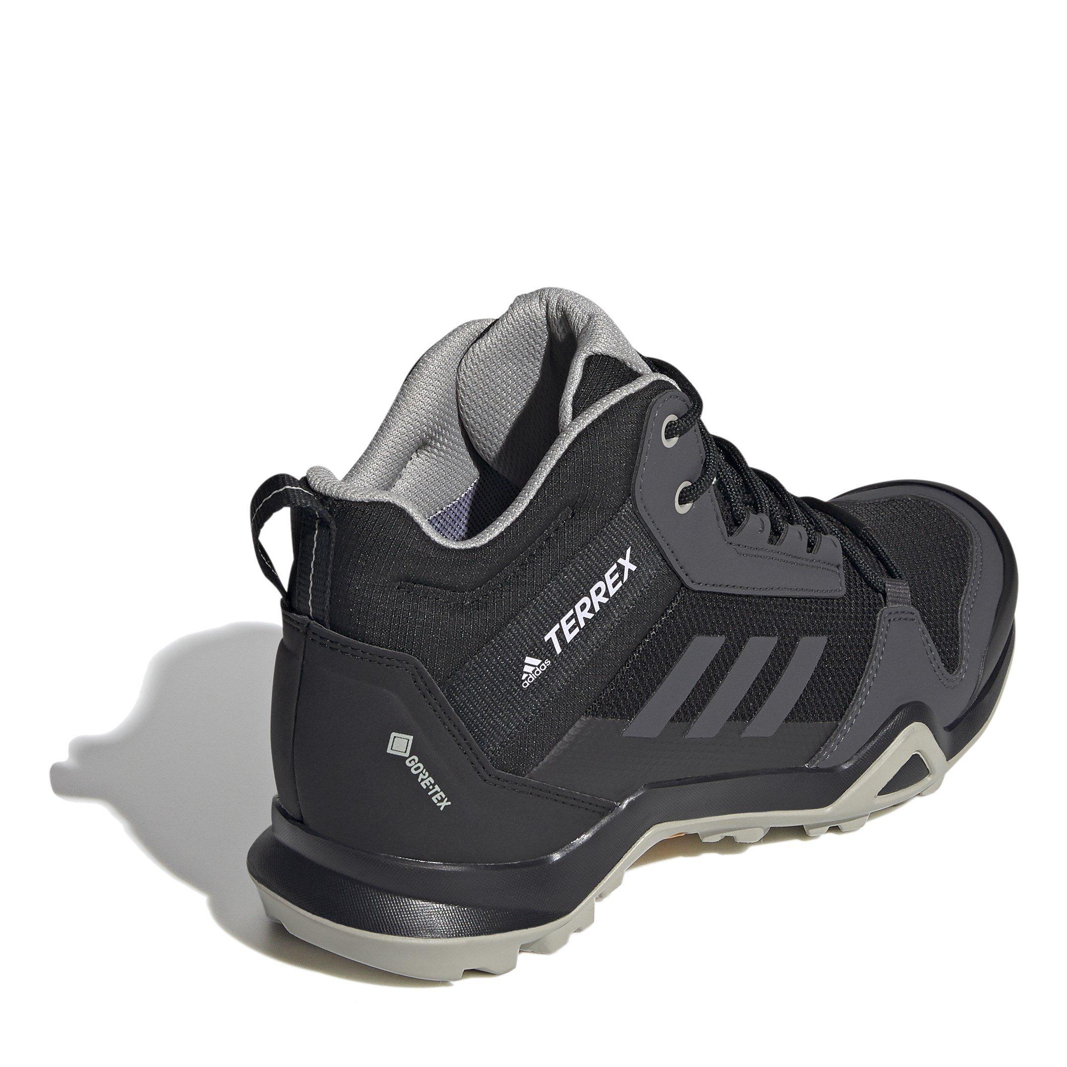 Zwart/Grijs - adidas - Terrex AX3 Mid Gore-TEX Womens Walking Boots - 4