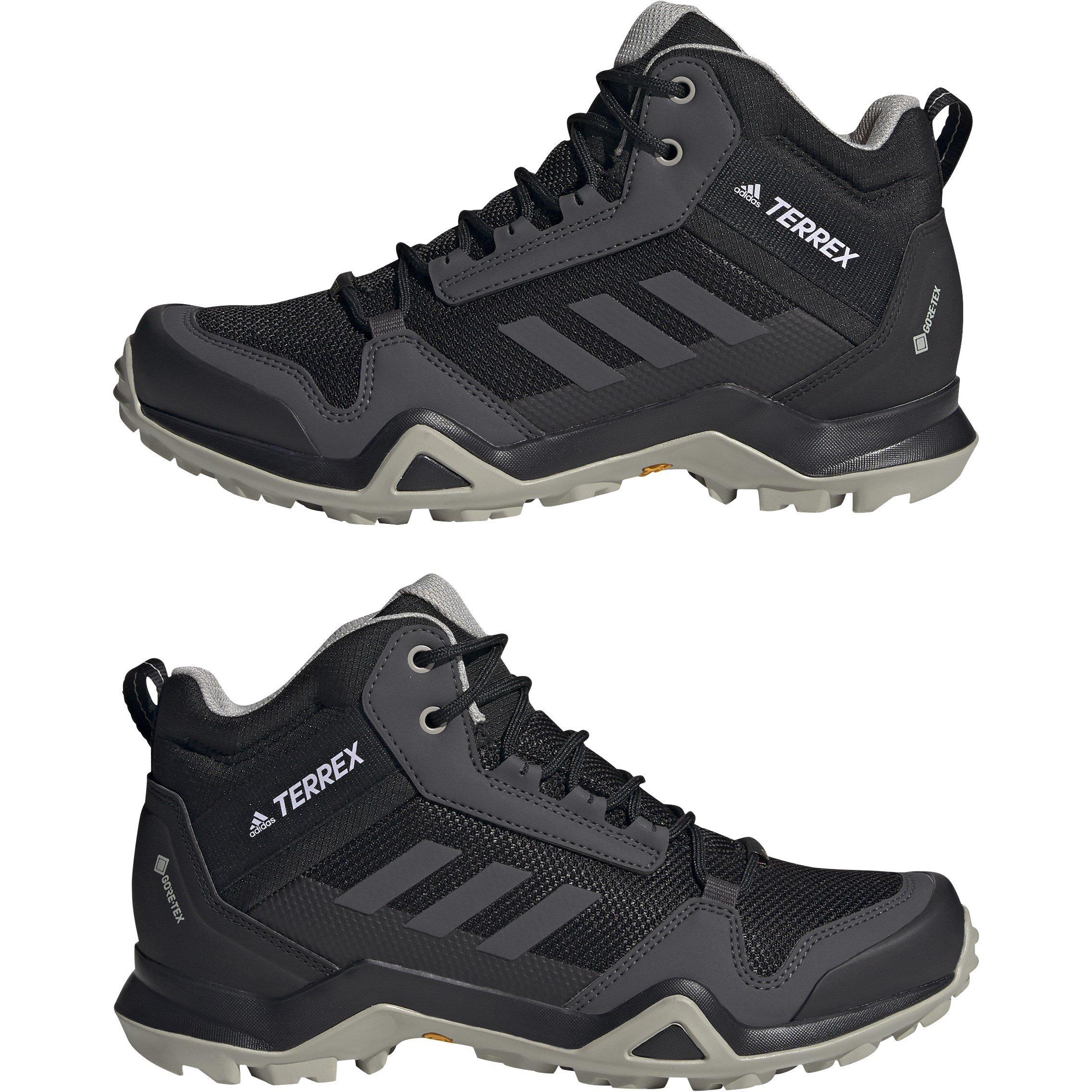 Zwart/Grijs - adidas - Terrex AX3 Mid Gore-TEX Womens Walking Boots - 10