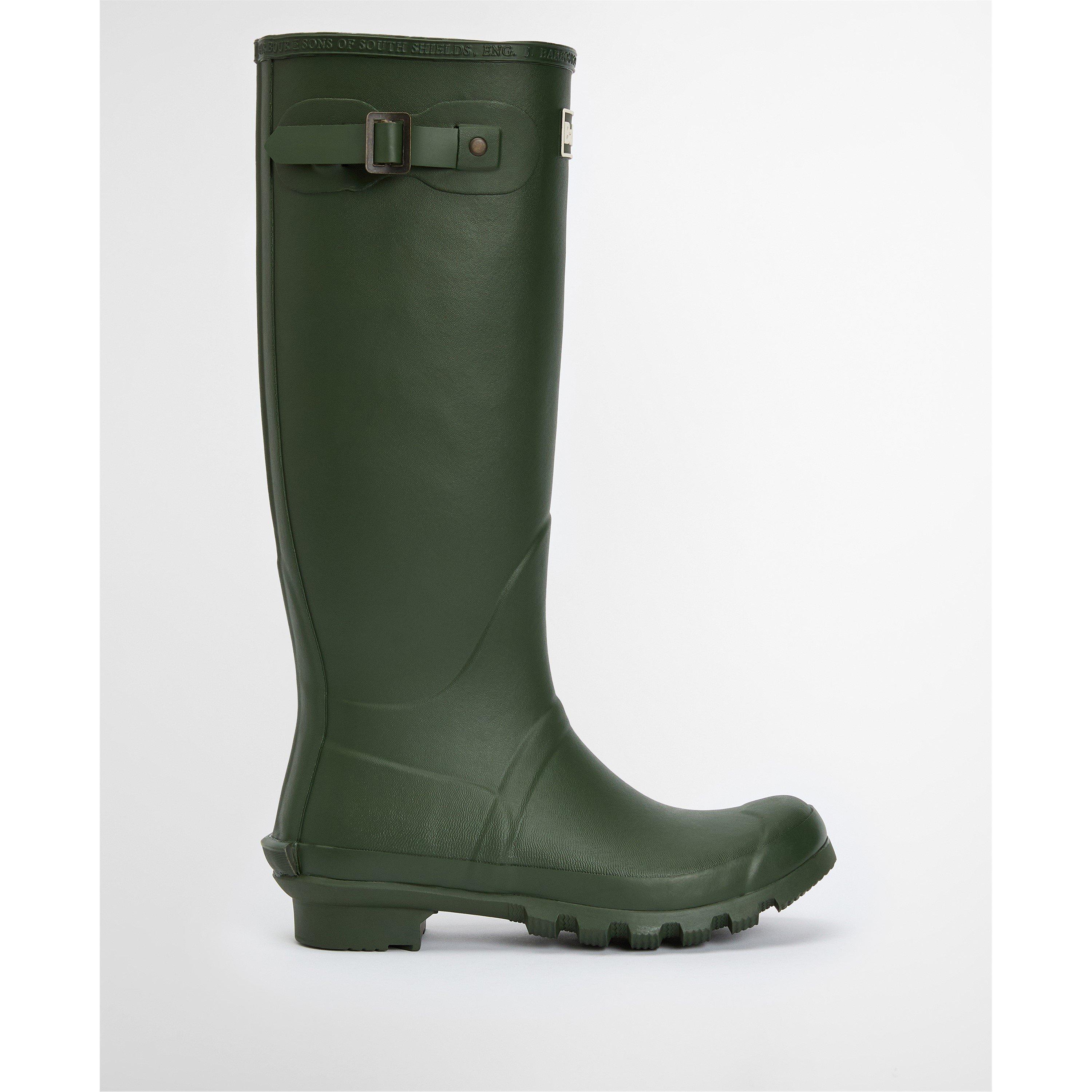 Barbour Womens Bede Wellington Boots - Olive - Size 6 (40)