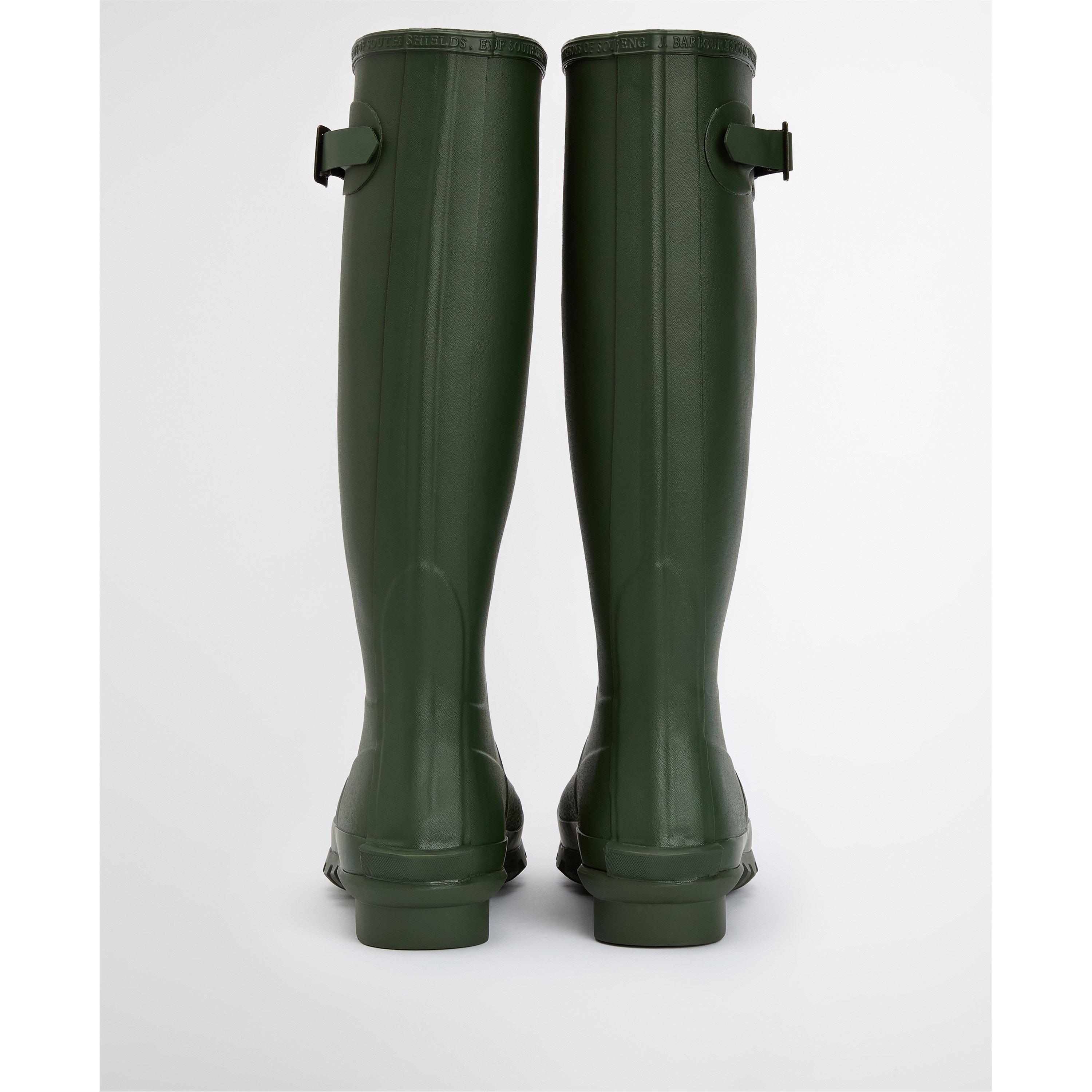 Olive - Barbour - Womens Bede Wellington Boots - 3