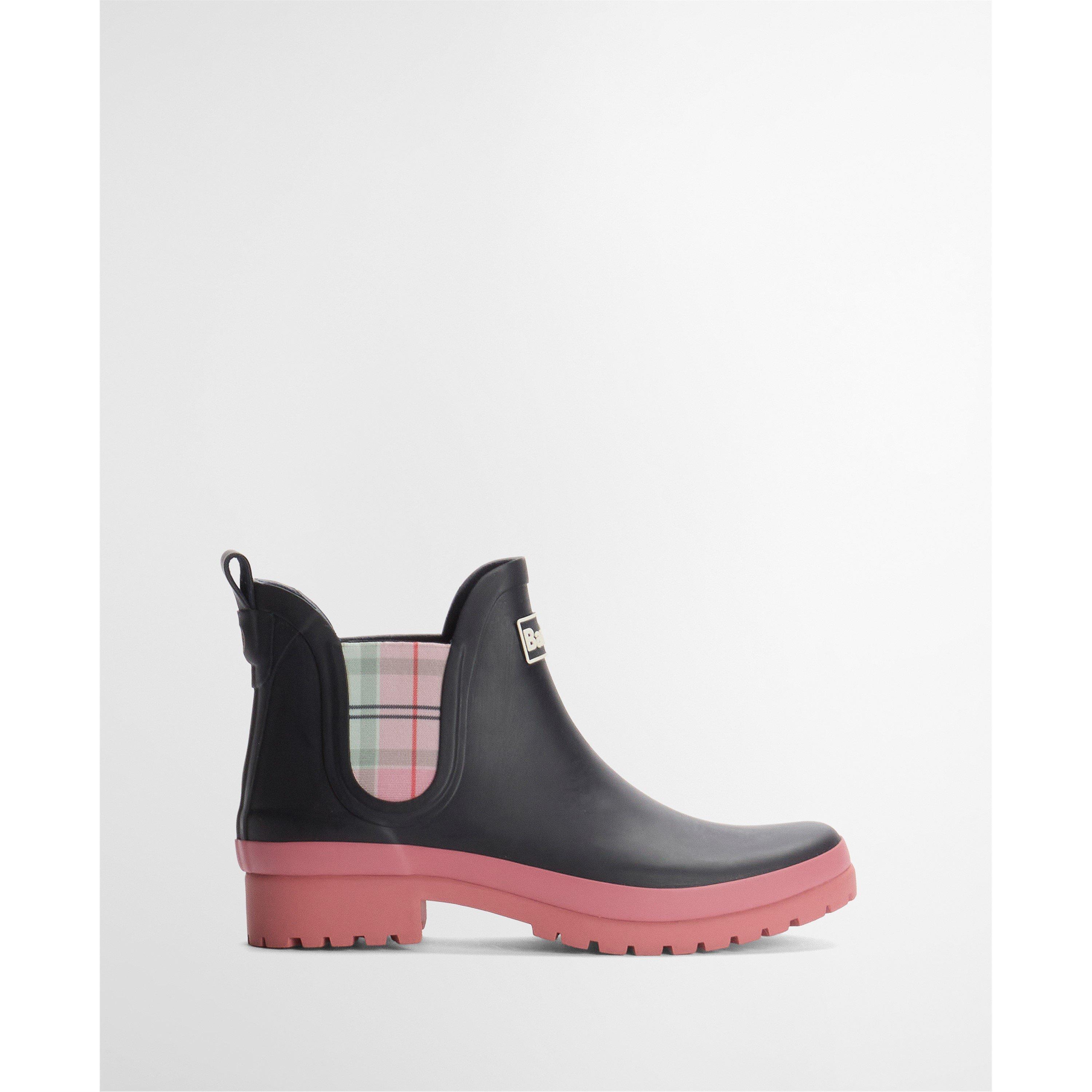 Barbour Mallow Wellington Boots - Navy/Cherry - Size 4 (37)
