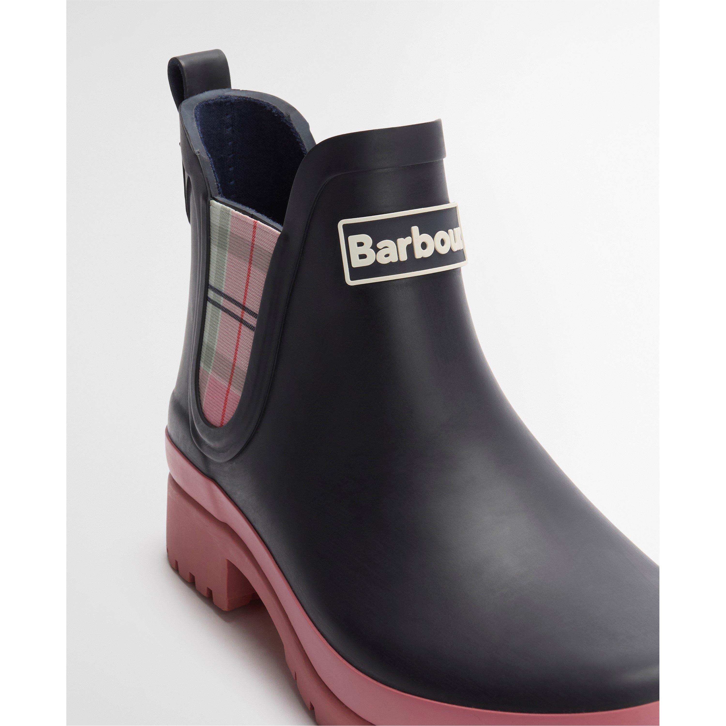 Navy/Cherry - Barbour - Mallow Wellington Boots - 3