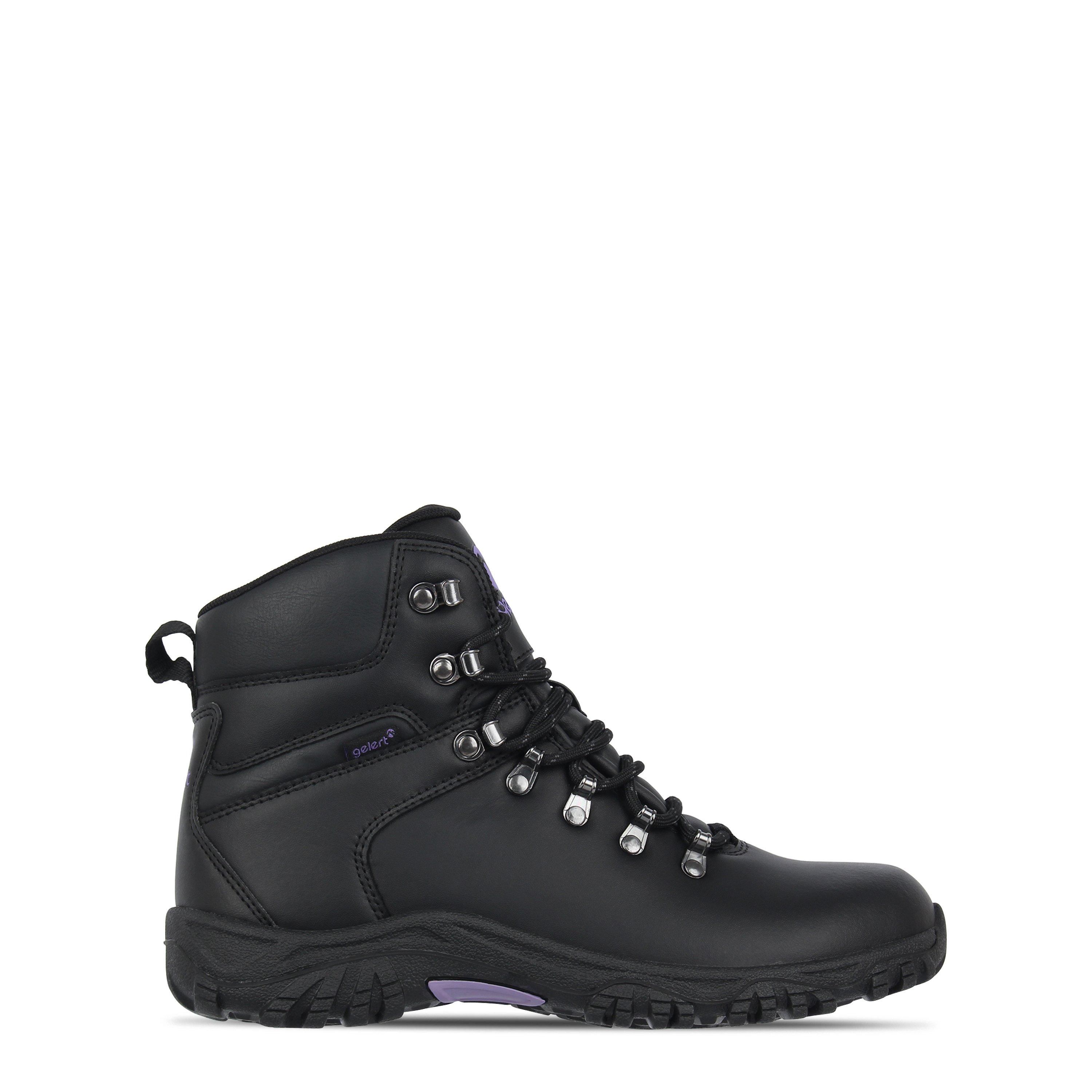 Black - Gelert - Leather Waterproof Walking Boots Womens - 1