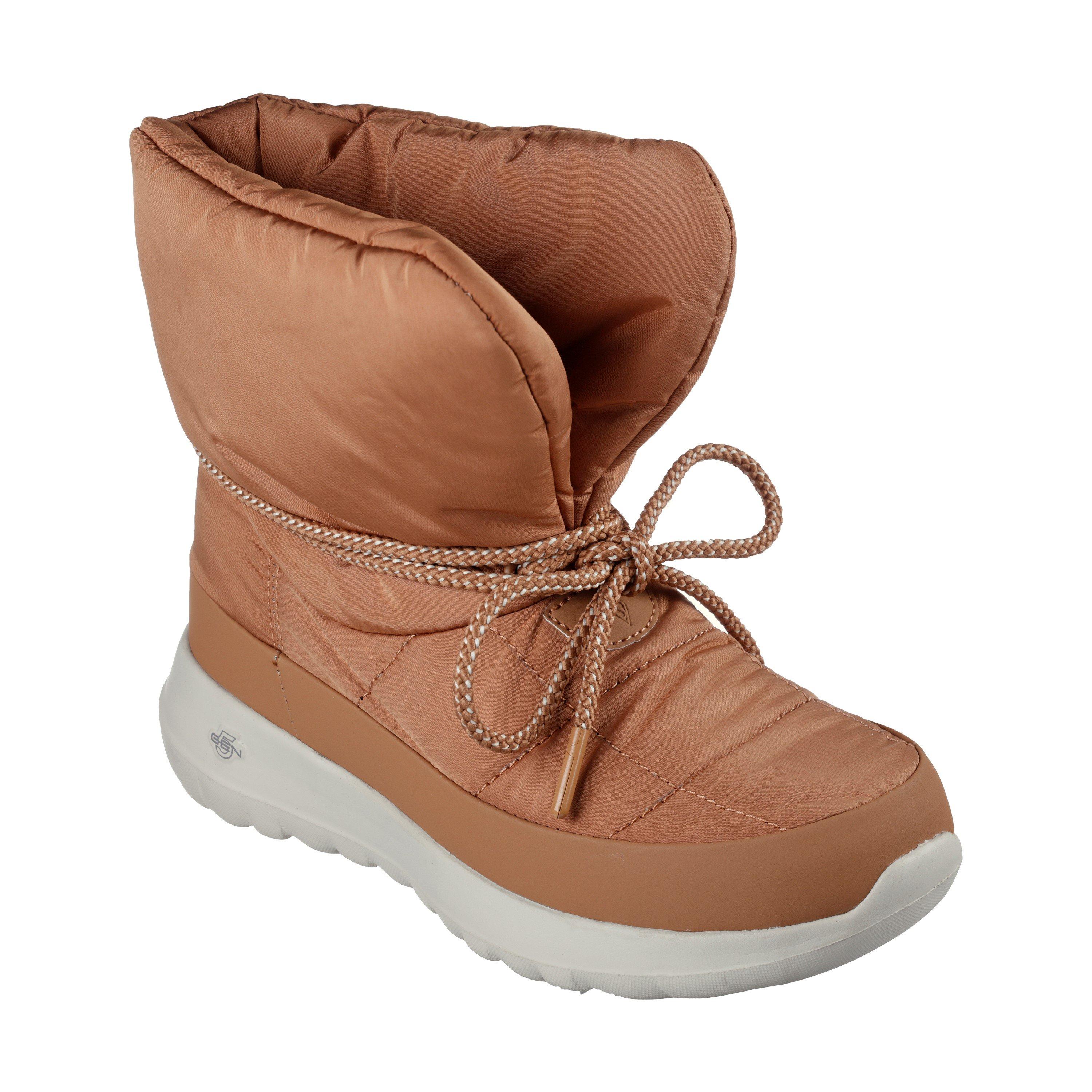 Chstnut Textile - Skechers - Women's On the Go Puffer Waterproof Hiking Boots - 1