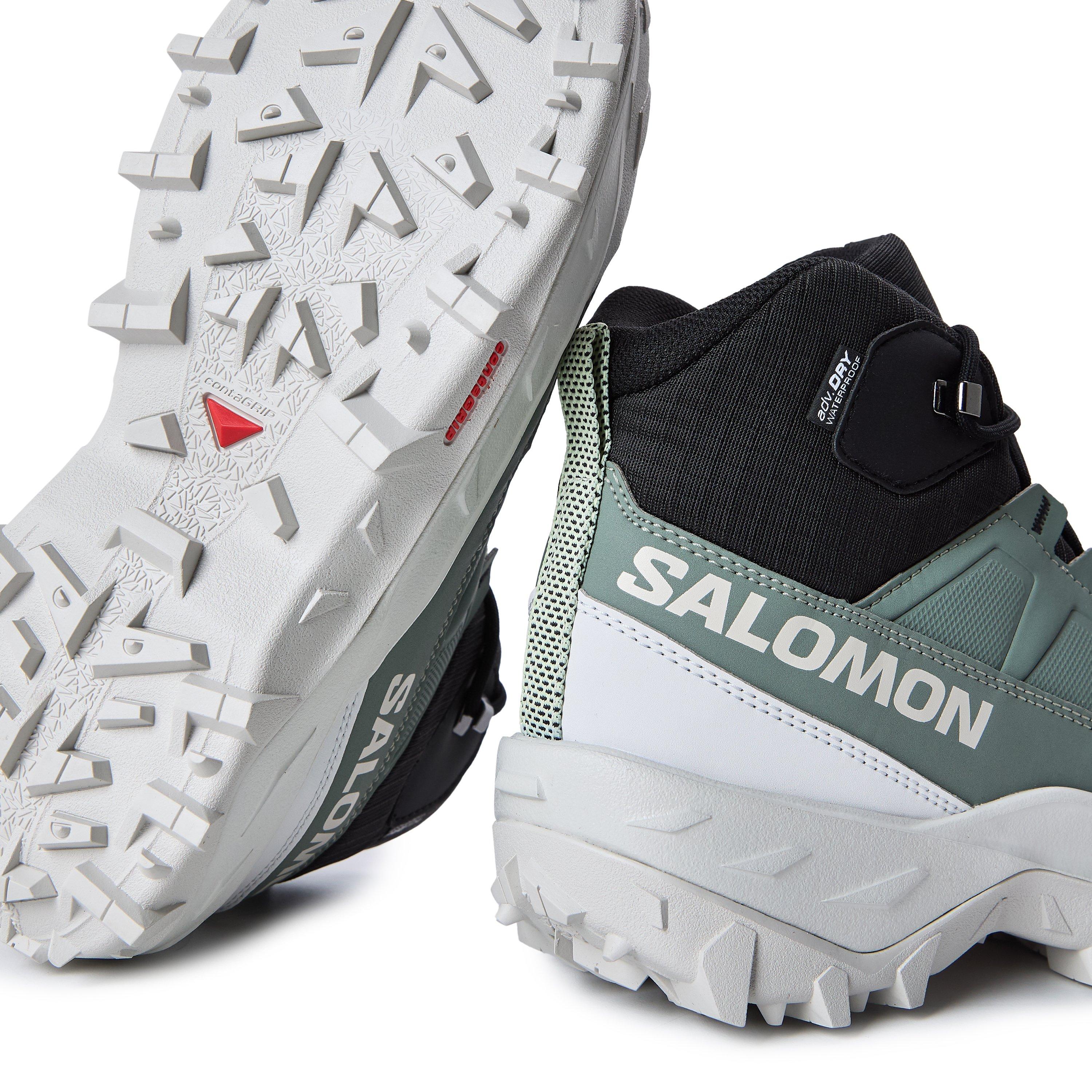 Grau Schwarz - Salomon - SHOES CROSSTRAK WP W Agv Gr/Black/Canarg - 3