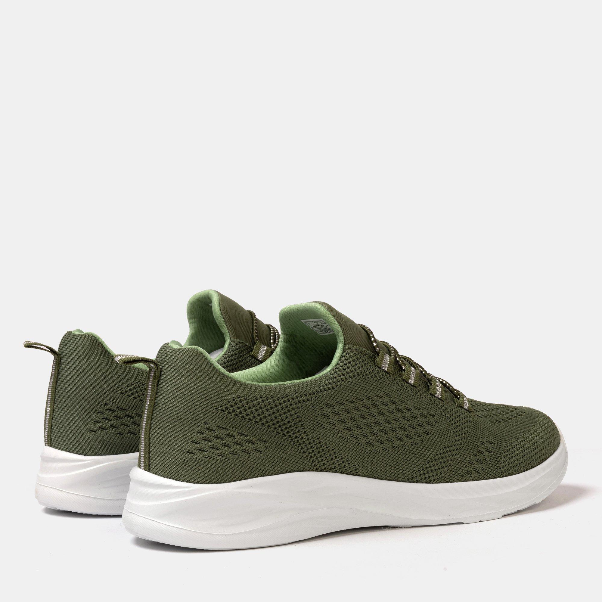 Army Green - Donnay - Knit Runner Women Slip on Trainers - 4