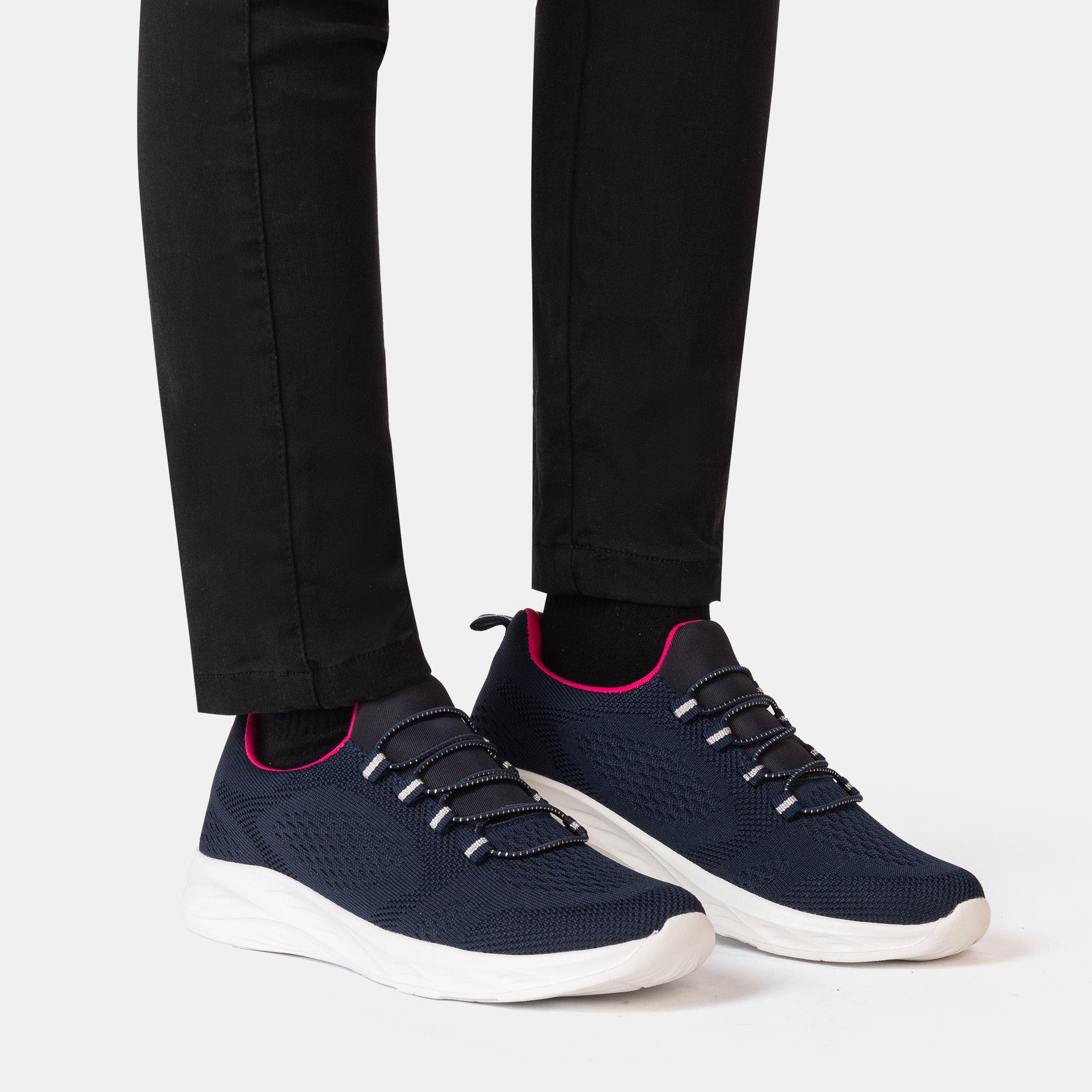 Navy - Donnay - Knit Runner Women Slip on Trainers - 8