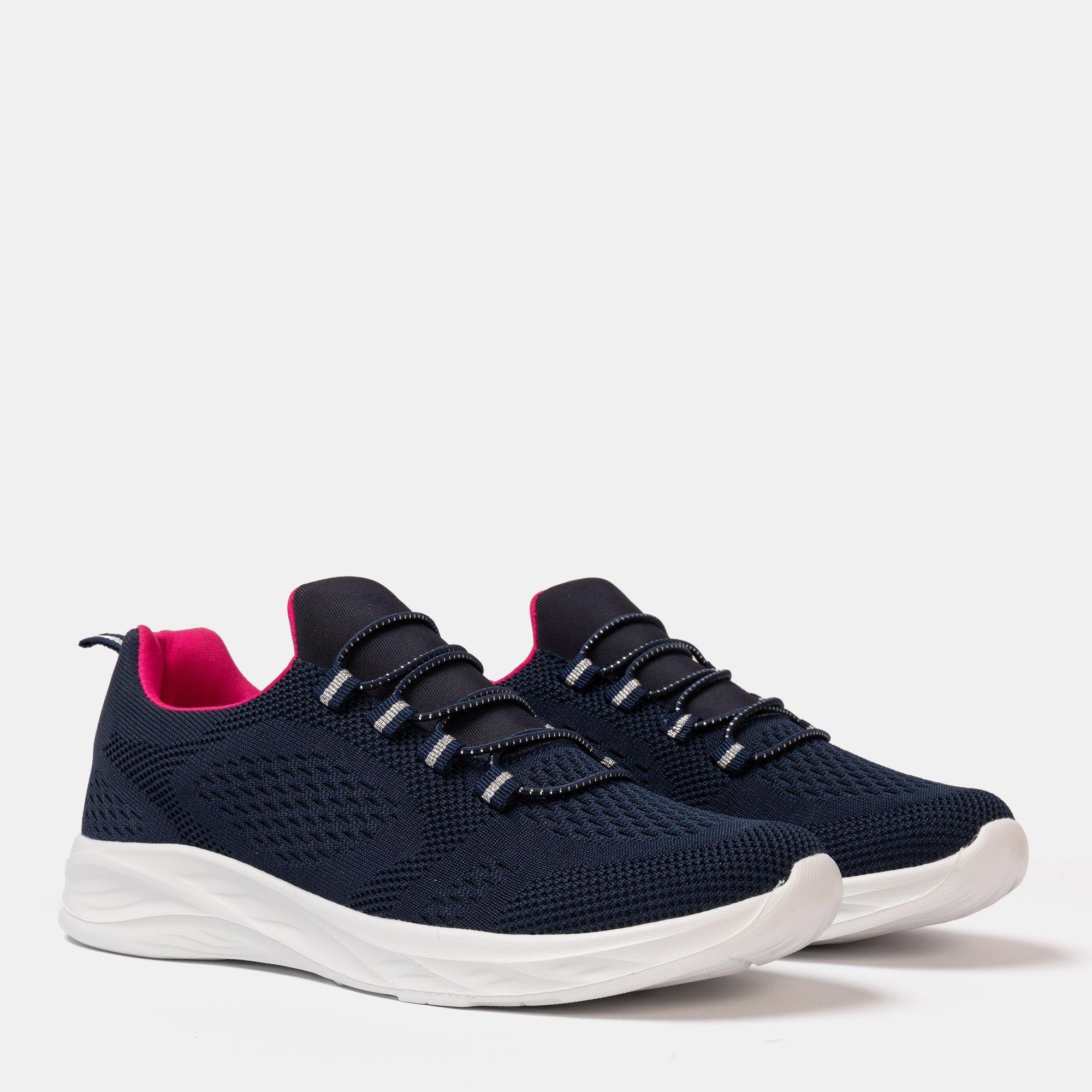 Navy - Donnay - Knit Runner Women Slip on Trainers - 3