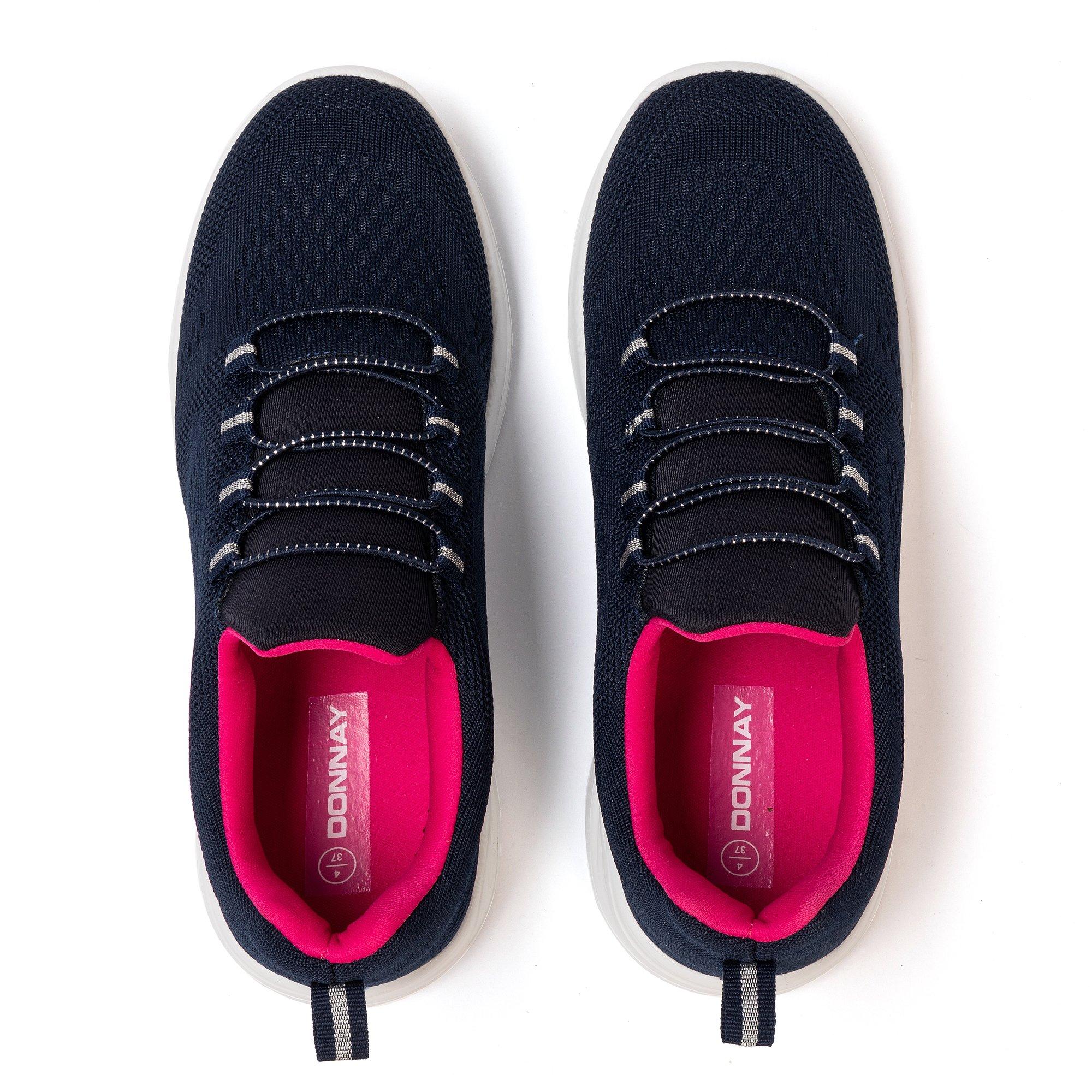 Navy - Donnay - Knit Runner Women Slip on Trainers - 5