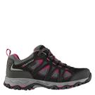 Black/Pink - Karrimor - Mount Low Ladies Waterproof Walking Shoes - 1