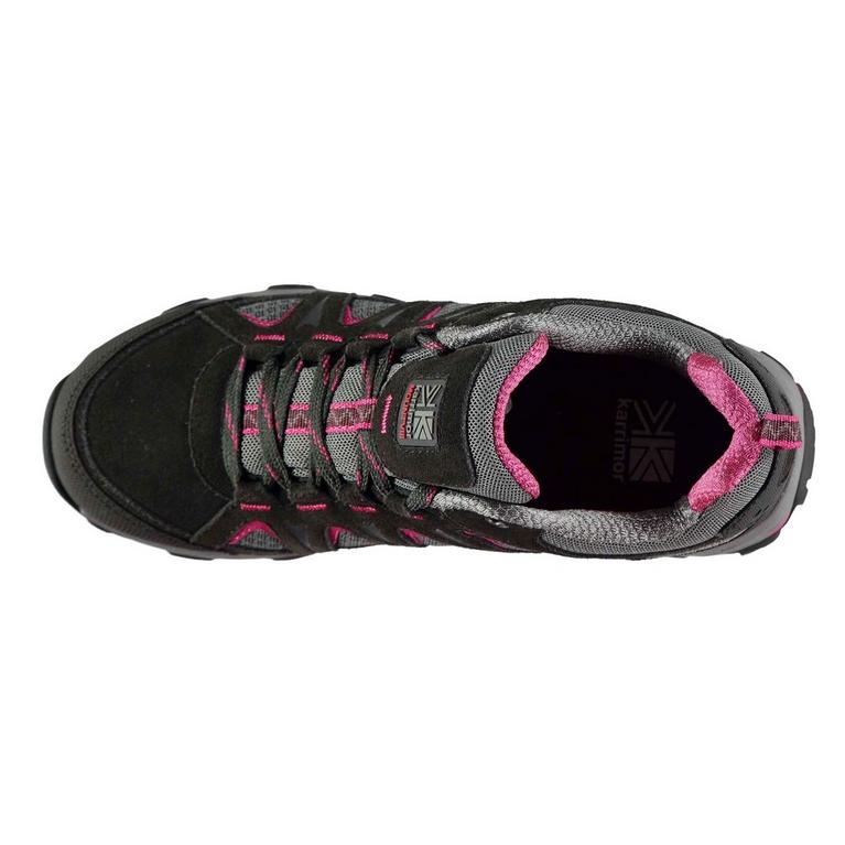 Black/Pink - Karrimor - Mount Low Ladies Waterproof Walking Shoes - 3