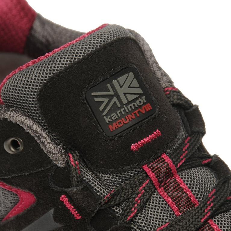 Black/Pink - Karrimor - Mount Low Ladies Waterproof Walking Shoes - 5