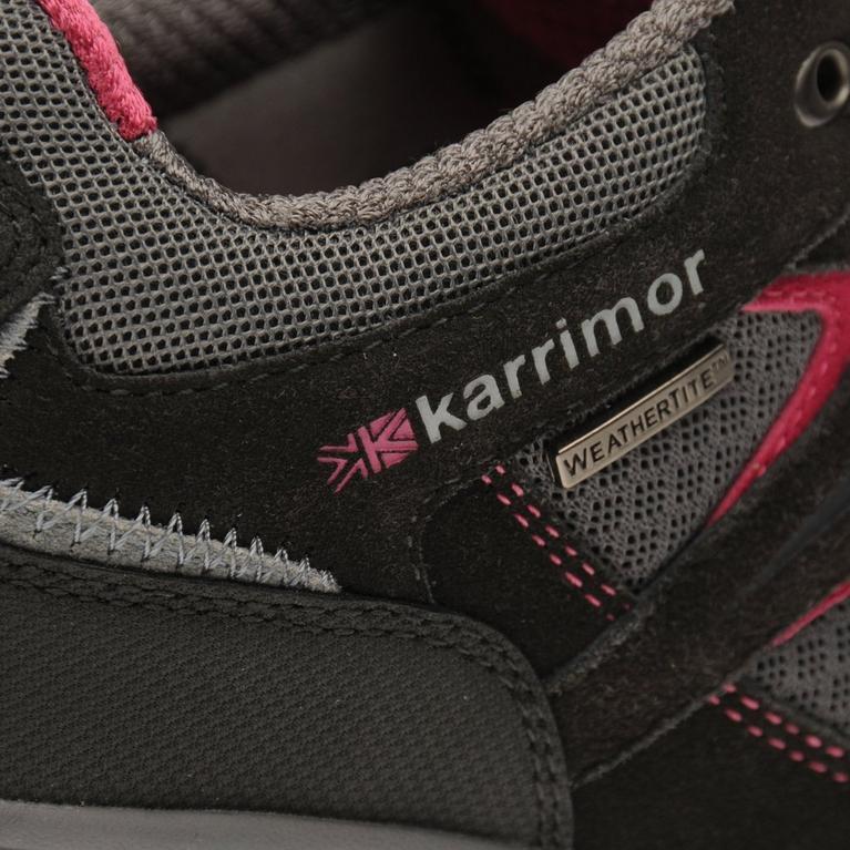 Black/Pink - Karrimor - Mount Low Ladies Waterproof Walking Shoes - 6