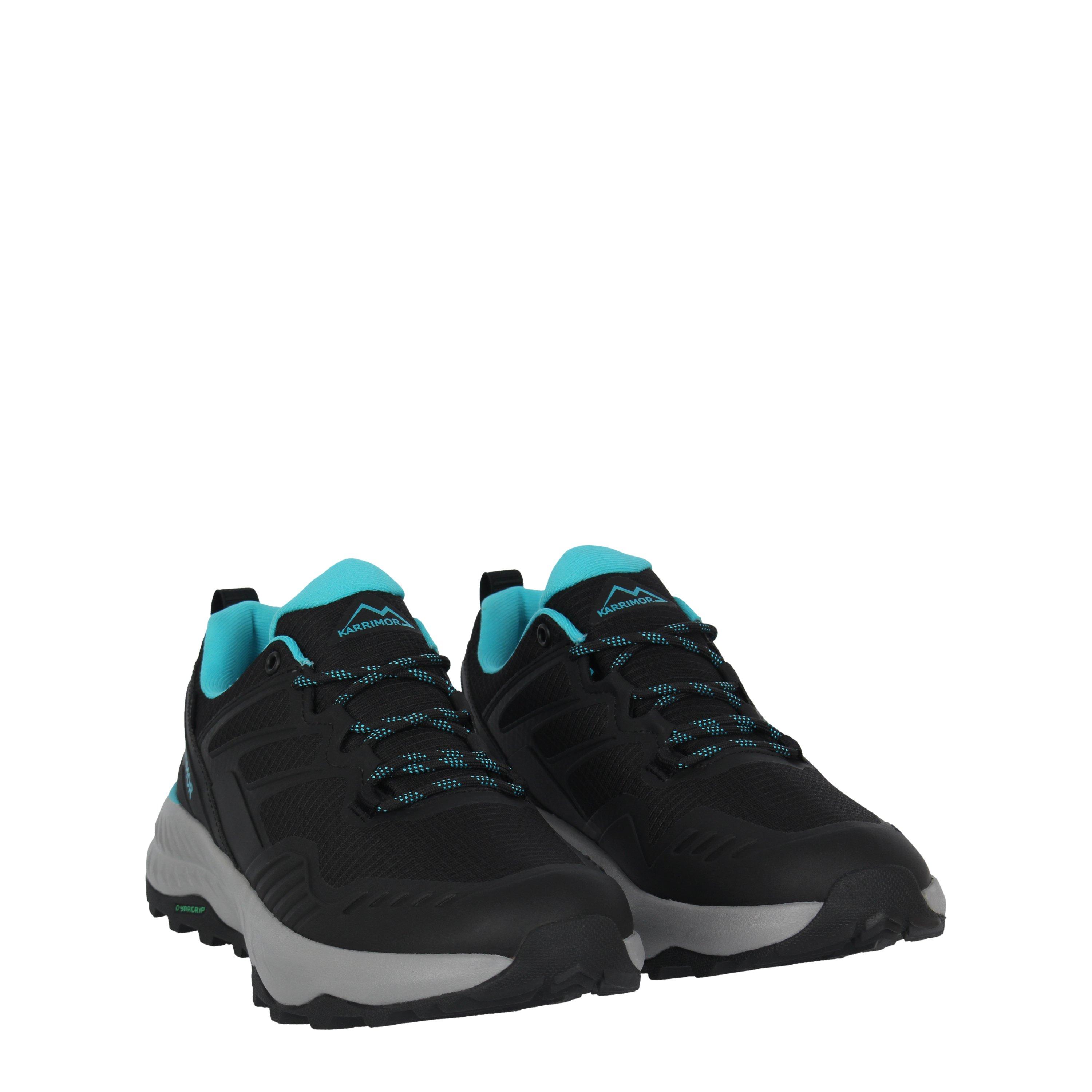 Black/Aqua - Karrimor - Haraka waterproof Walking Shoes Womens - 3
