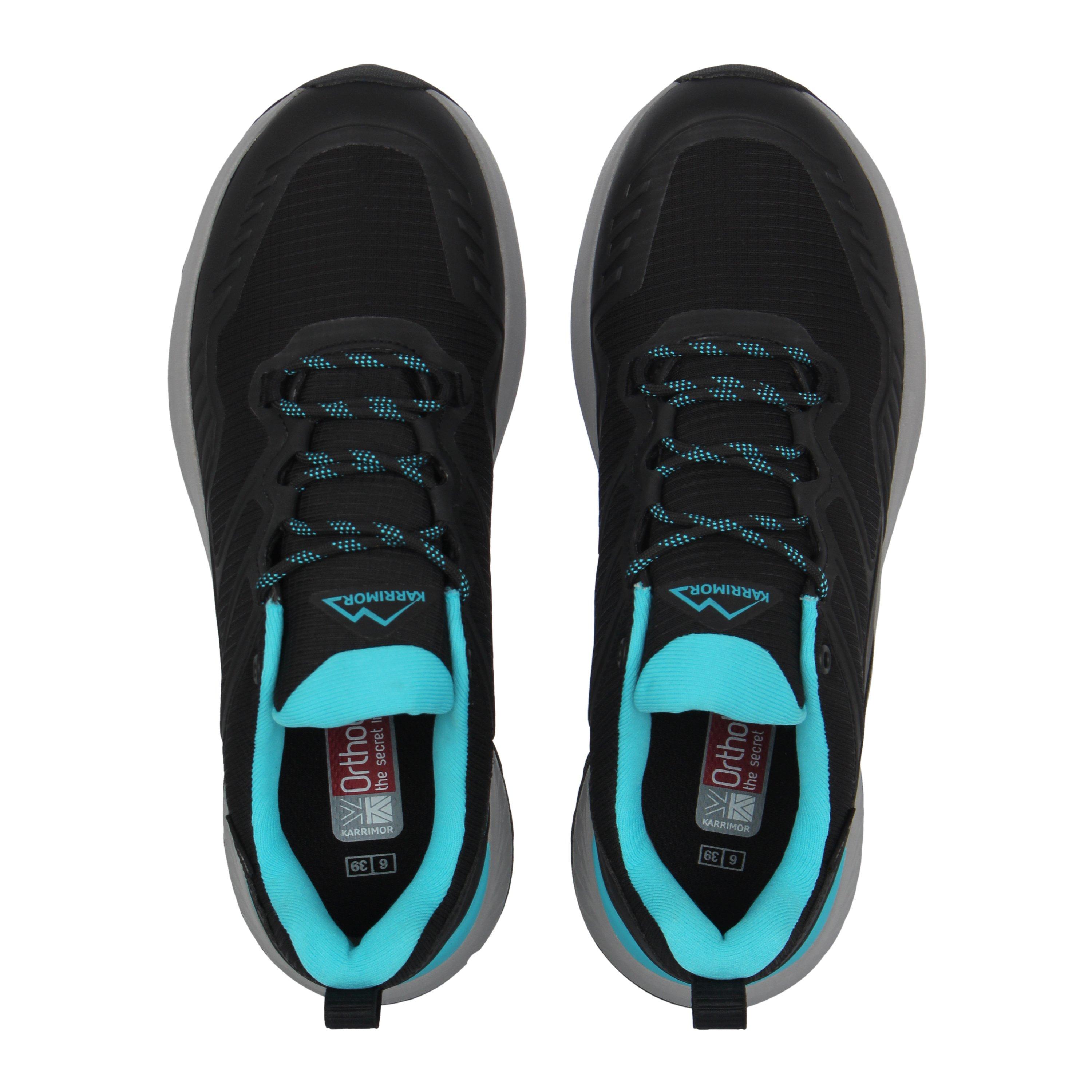 Black/Aqua - Karrimor - Haraka waterproof Walking Shoes Womens - 5