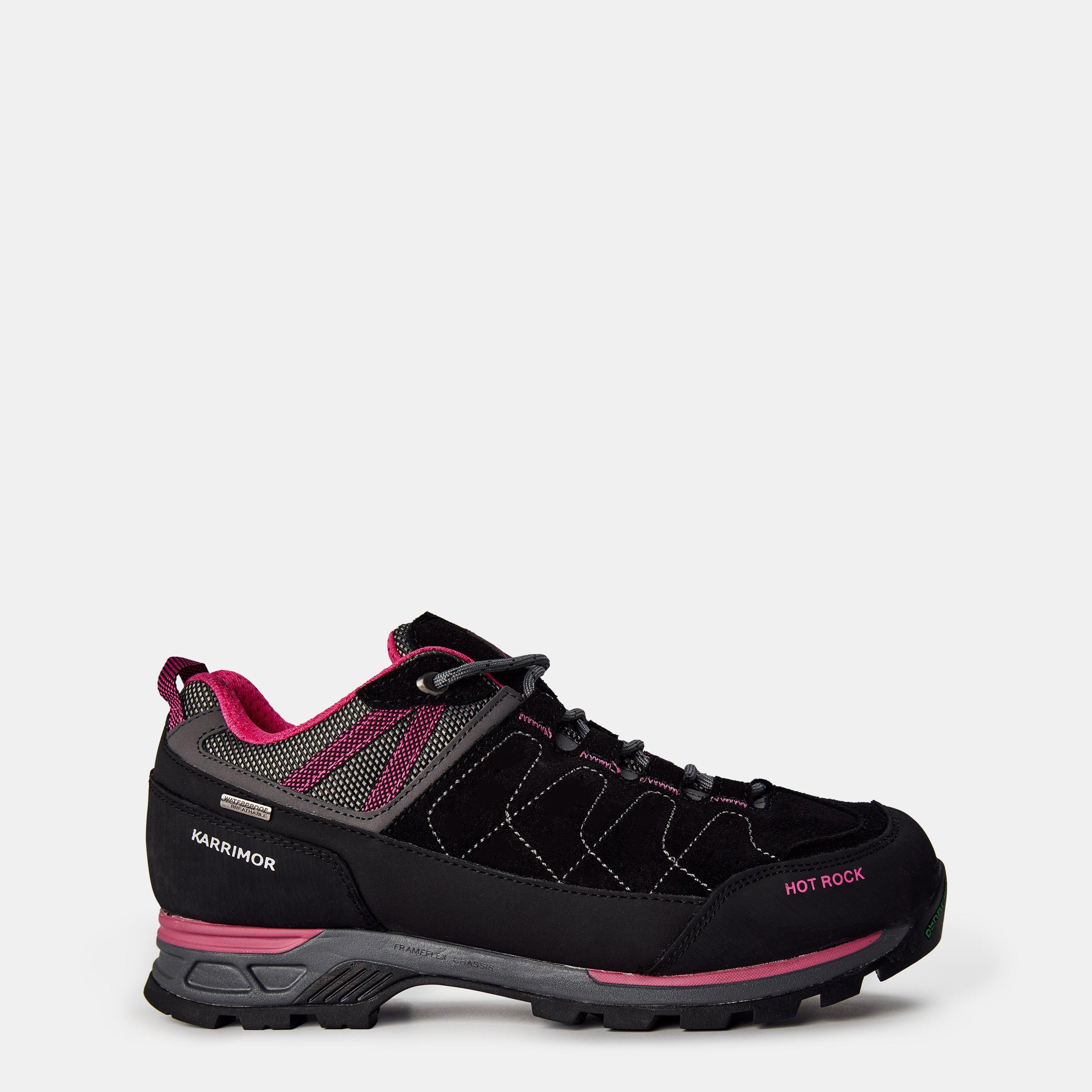 Karrimor Women's Hot Rock Waterproof Walking Shoes - Black/Pink - 5 (38)